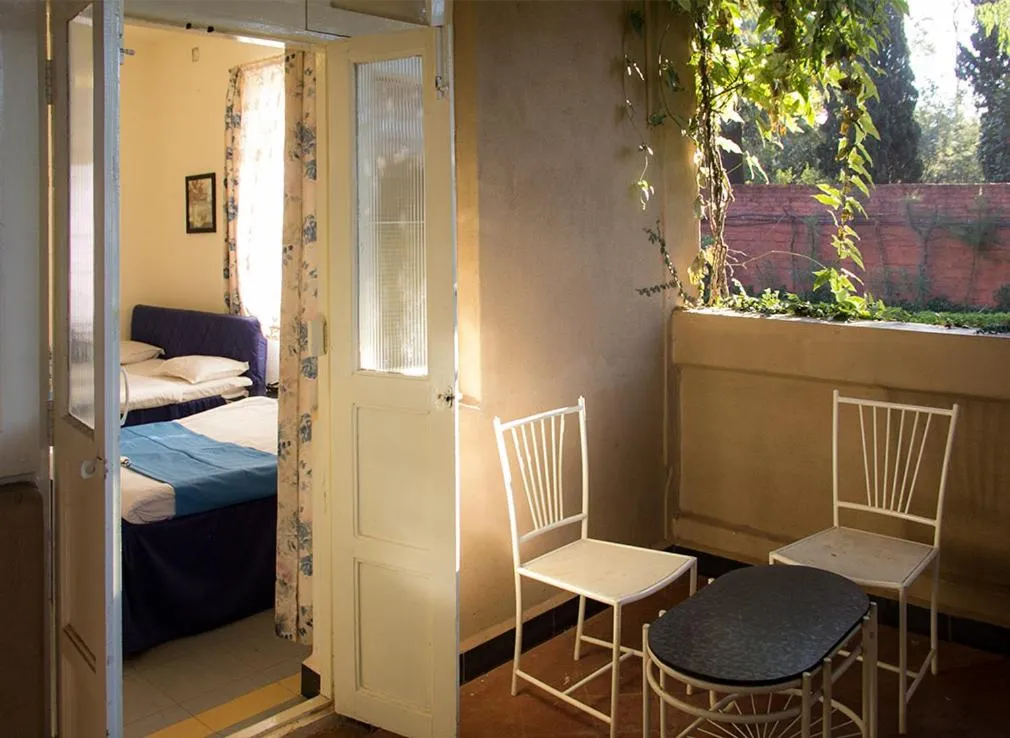 Balcony/Terrace, Bed in Hotel Malas