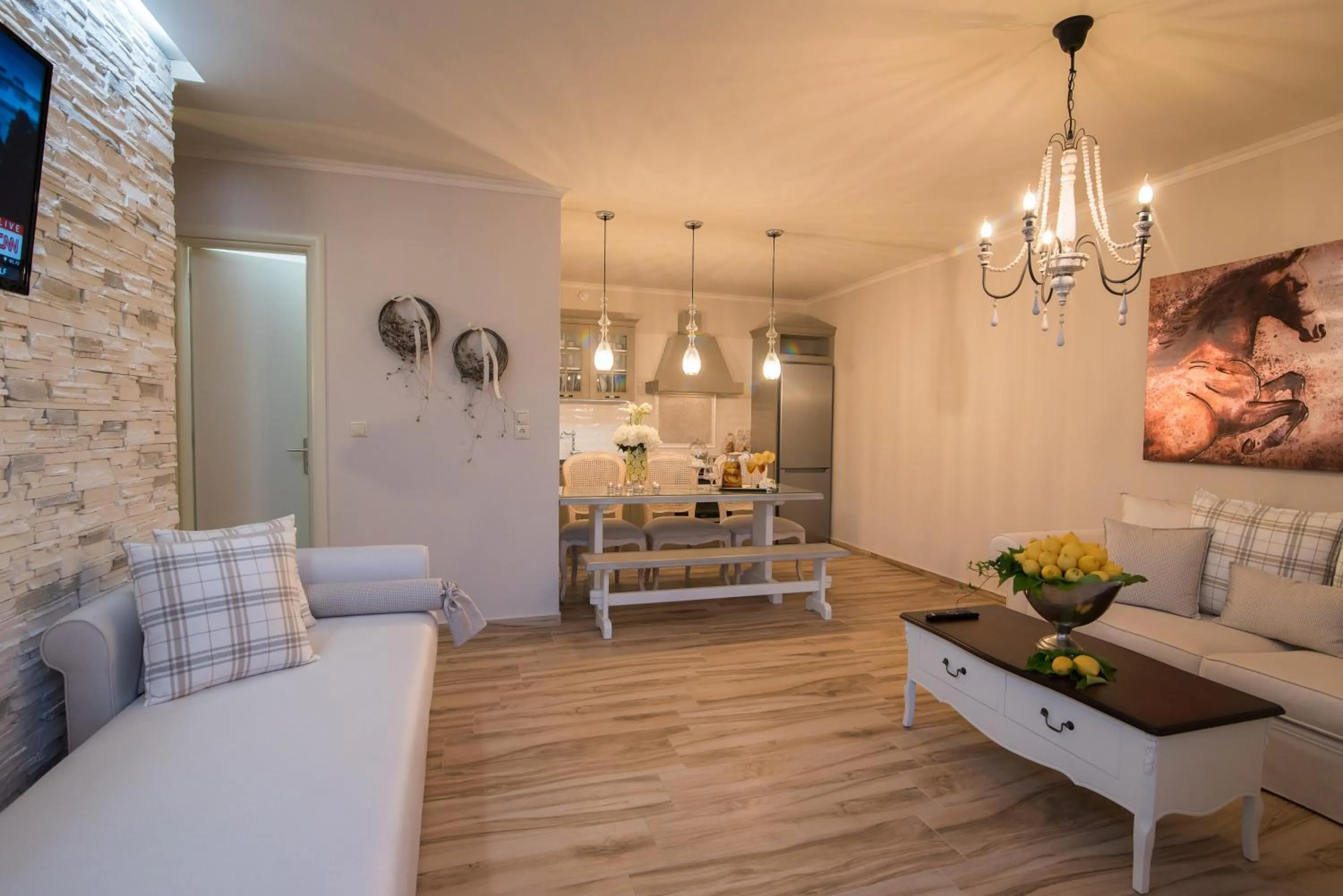 Kitchen or kitchenette in Stelios Gardens