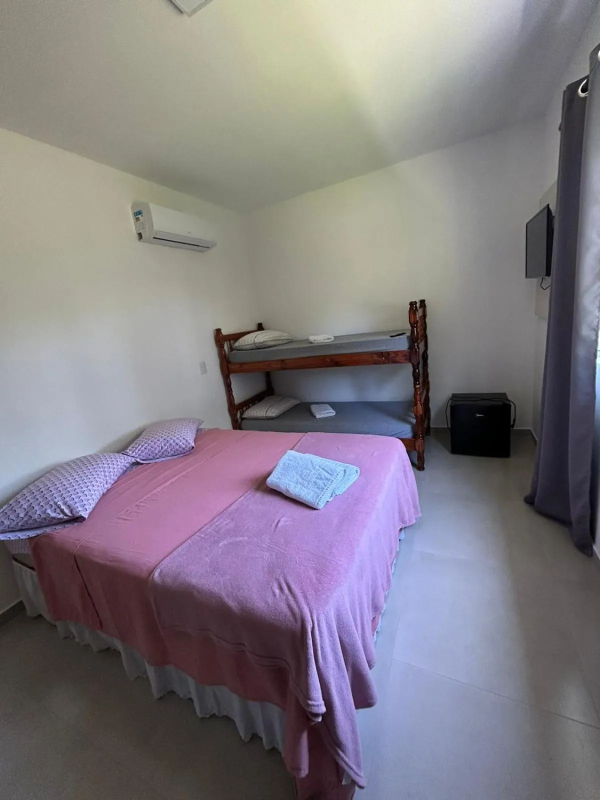 Bed in Pousada casa da amizade