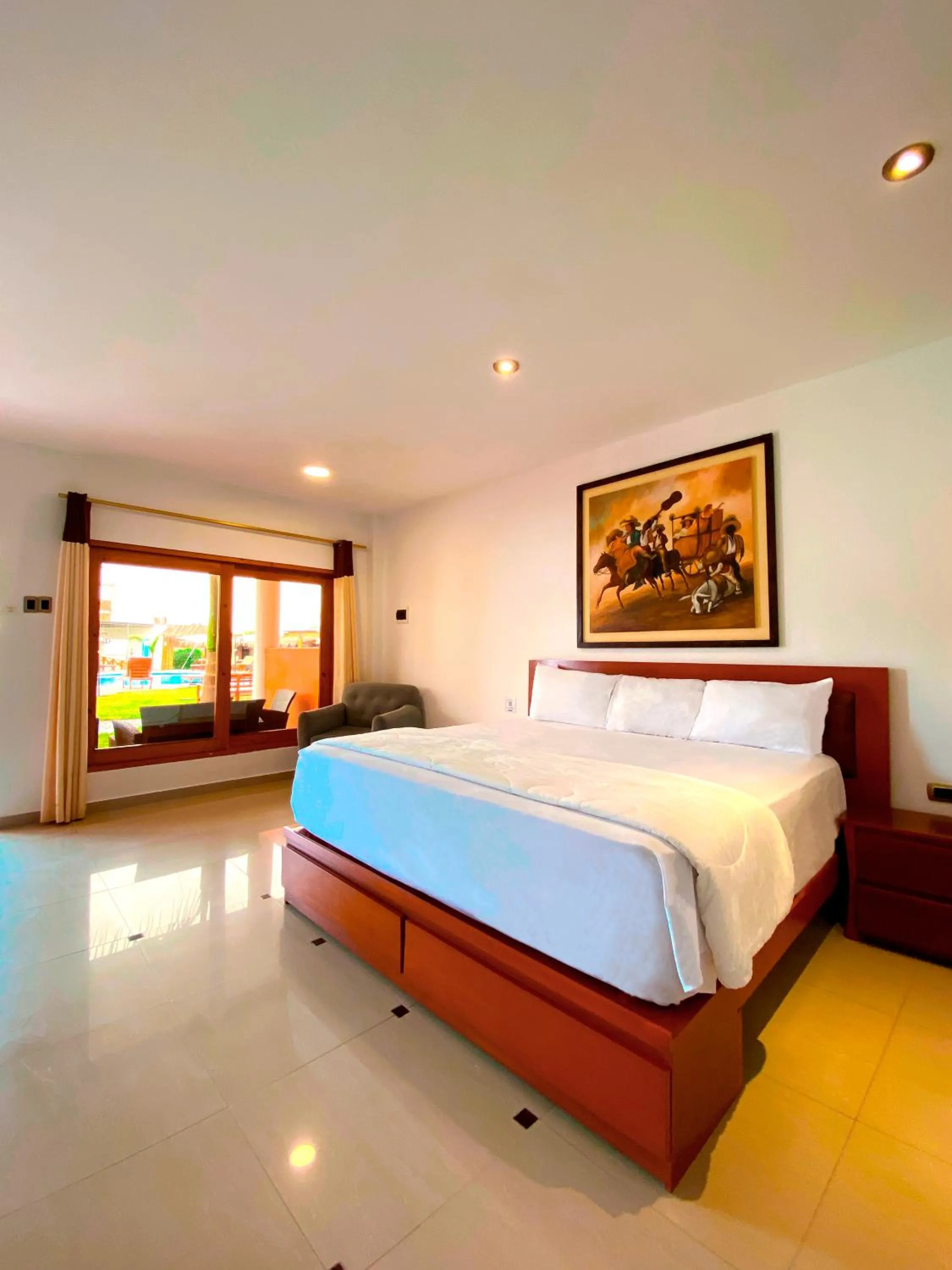 Bed in Hotel Resort Thiago