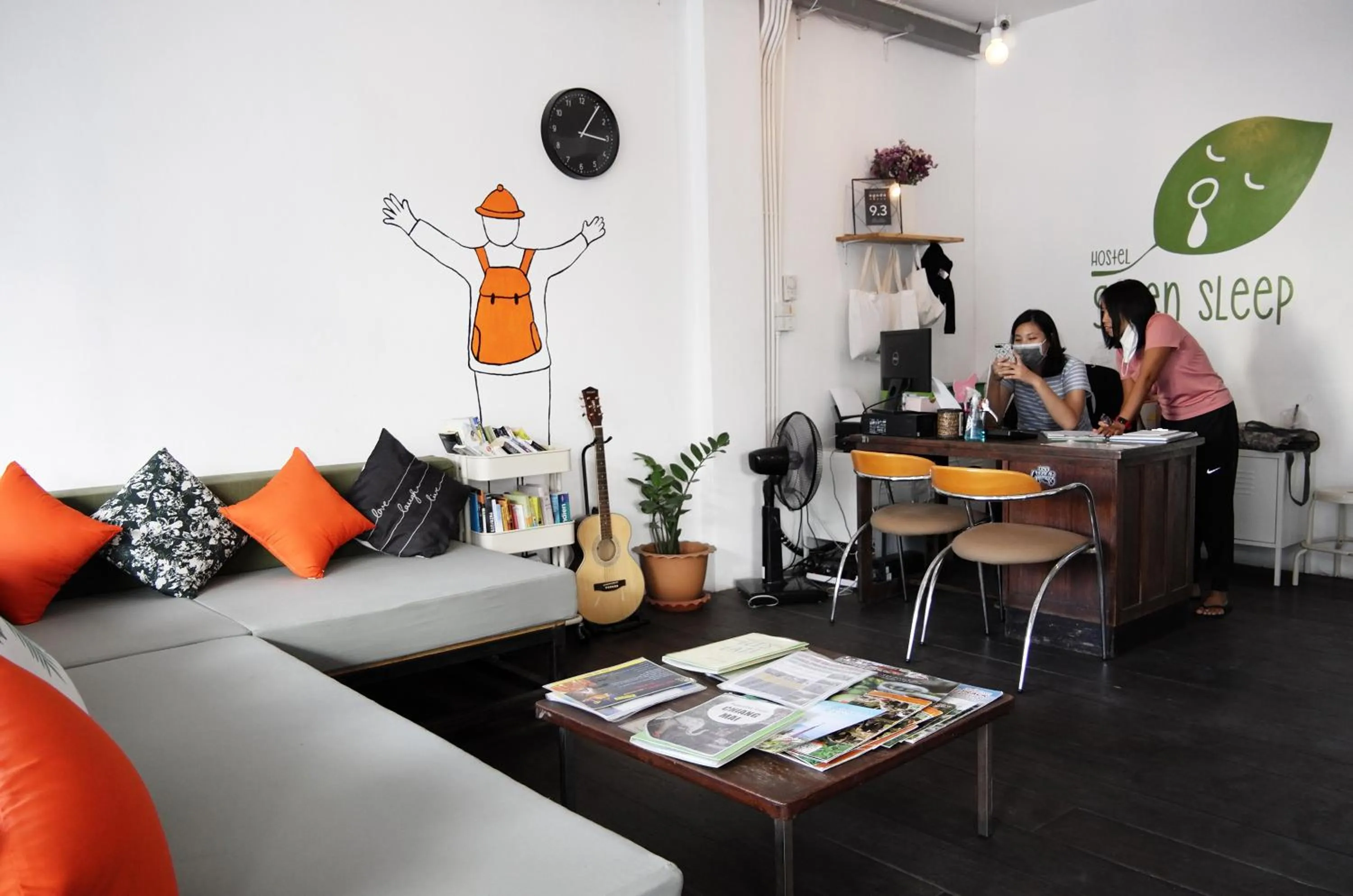 Lobby or reception in Green Sleep Hostel