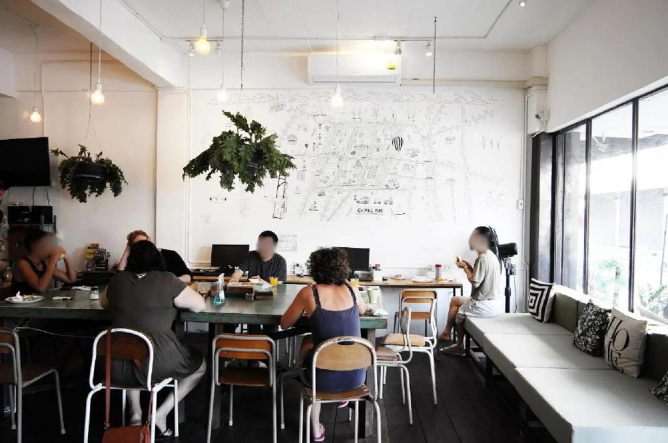 People in Green Sleep Hostel