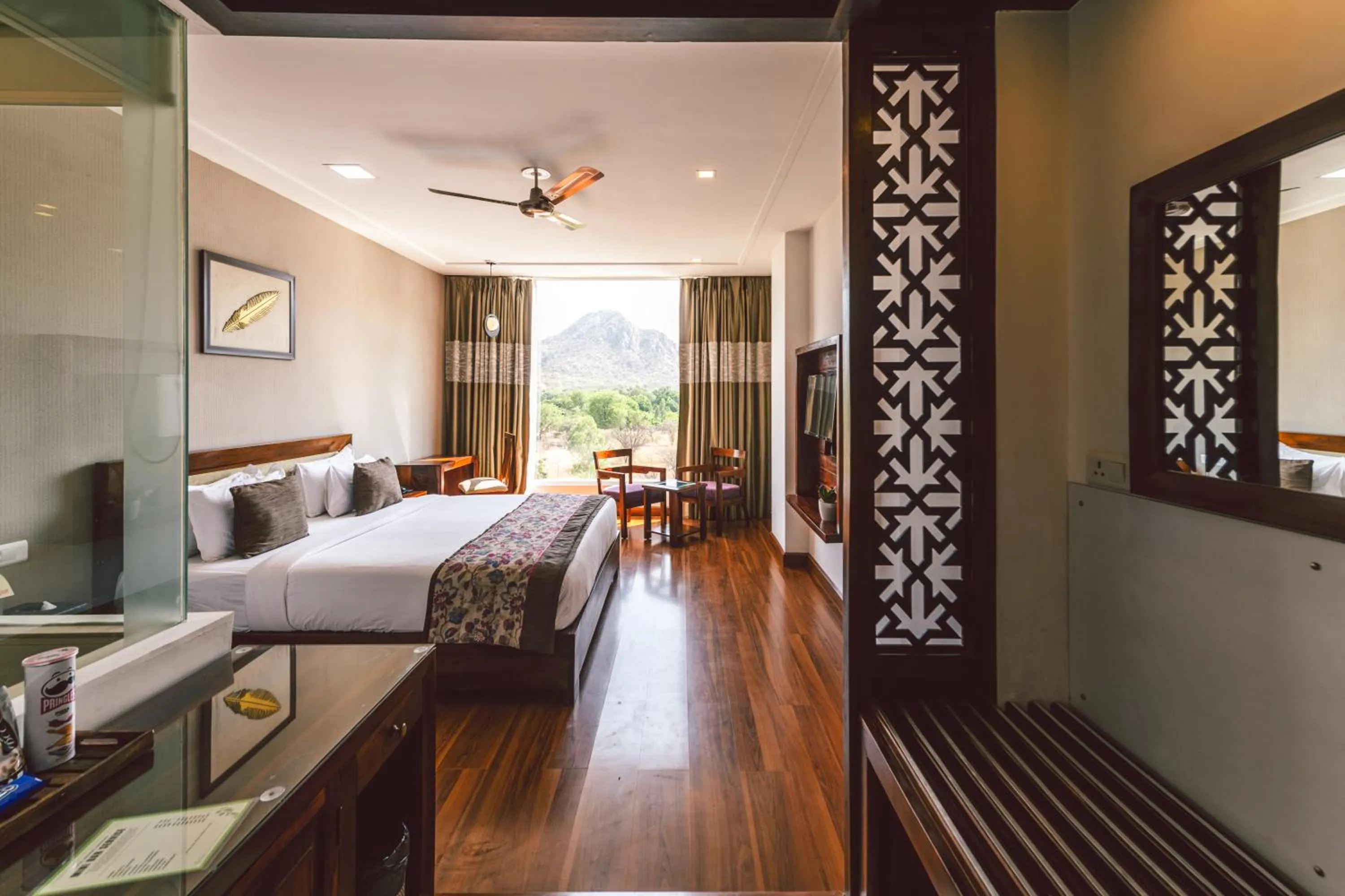 Photo of the whole room, Bed in Brahma Horizon Hotel & Spa - Pushkar