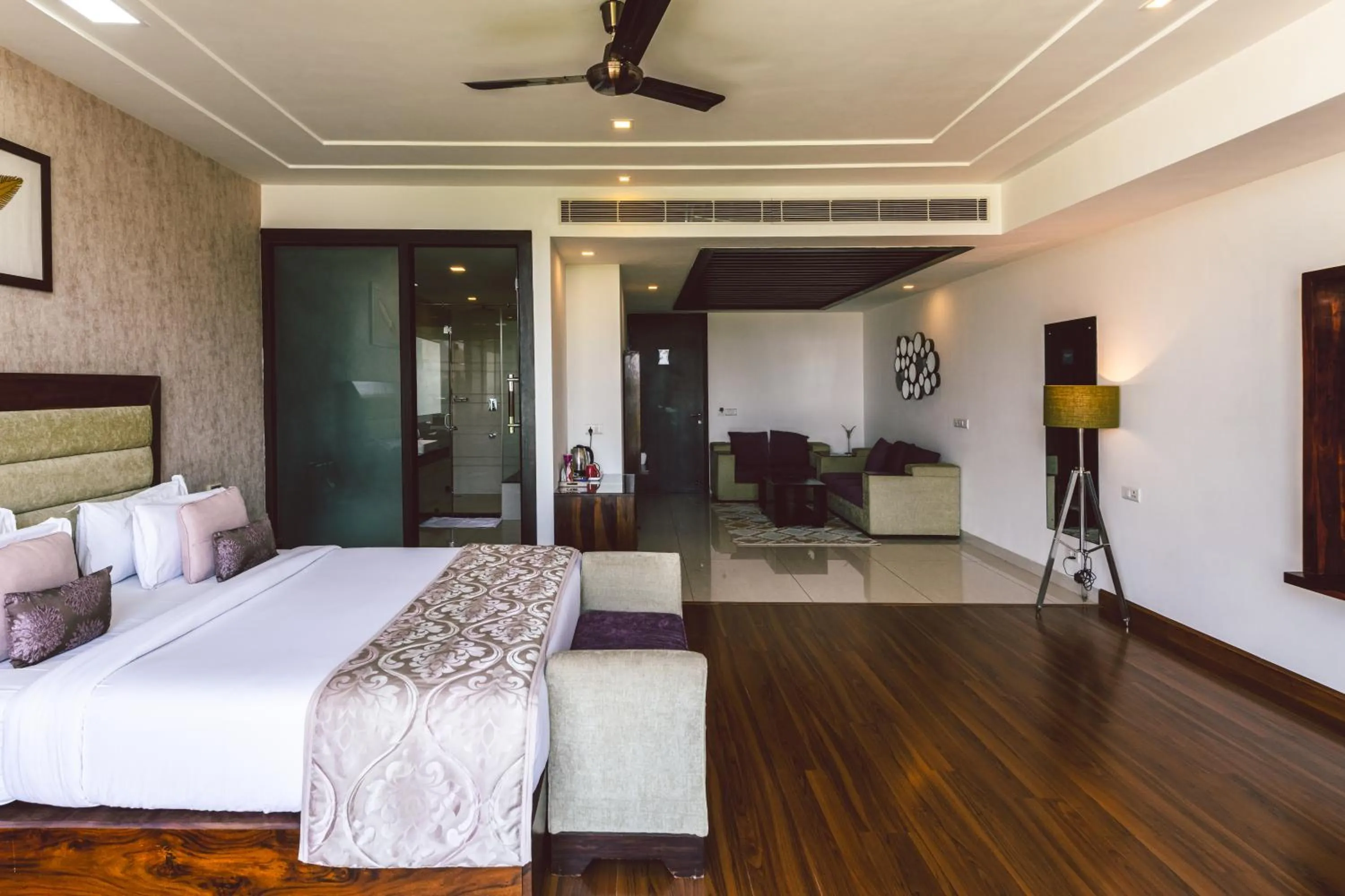 Photo of the whole room, Bed in Brahma Horizon Hotel & Spa - Pushkar