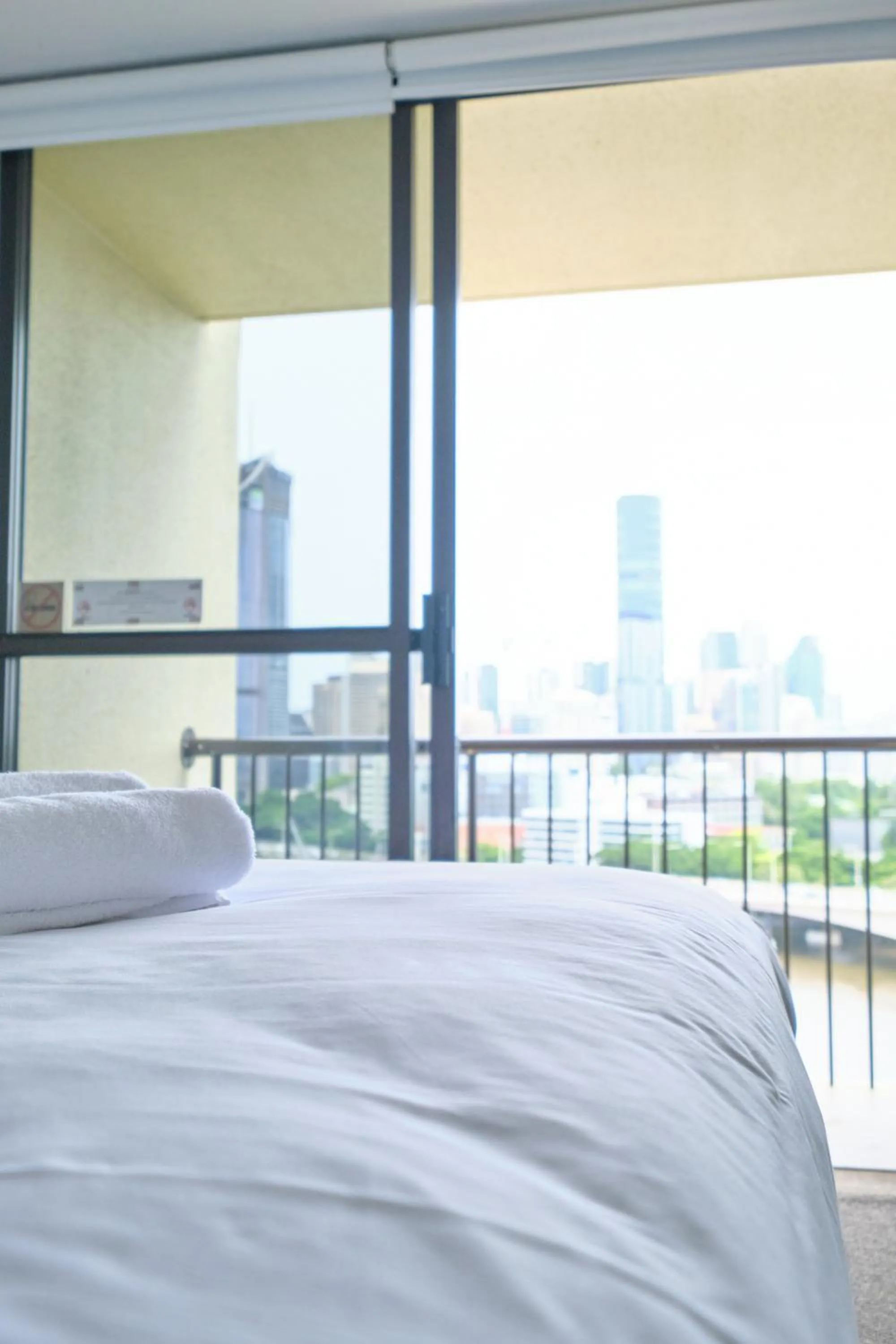 Bedroom, Bed in River Plaza Apartments Brisbane Southbank
