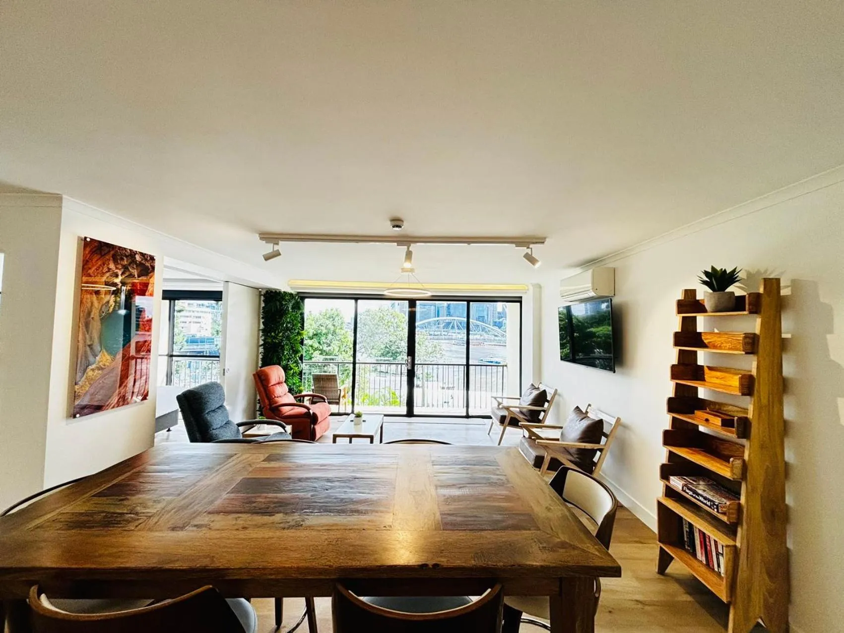 Living room in River Plaza Apartments Brisbane Southbank