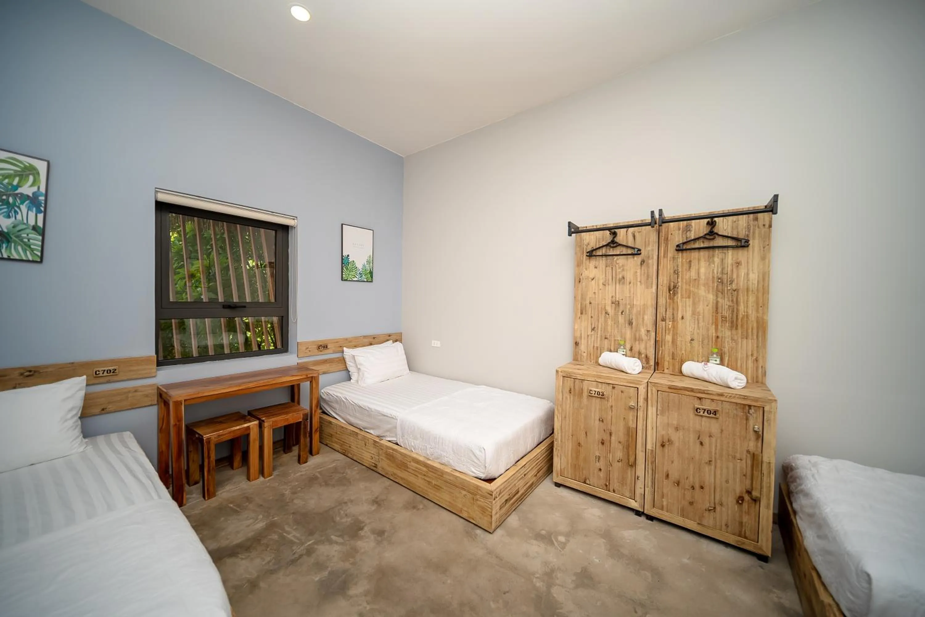 Triple Room with Shared Bathroom in 9Station Hostel & Bar Phu Quoc