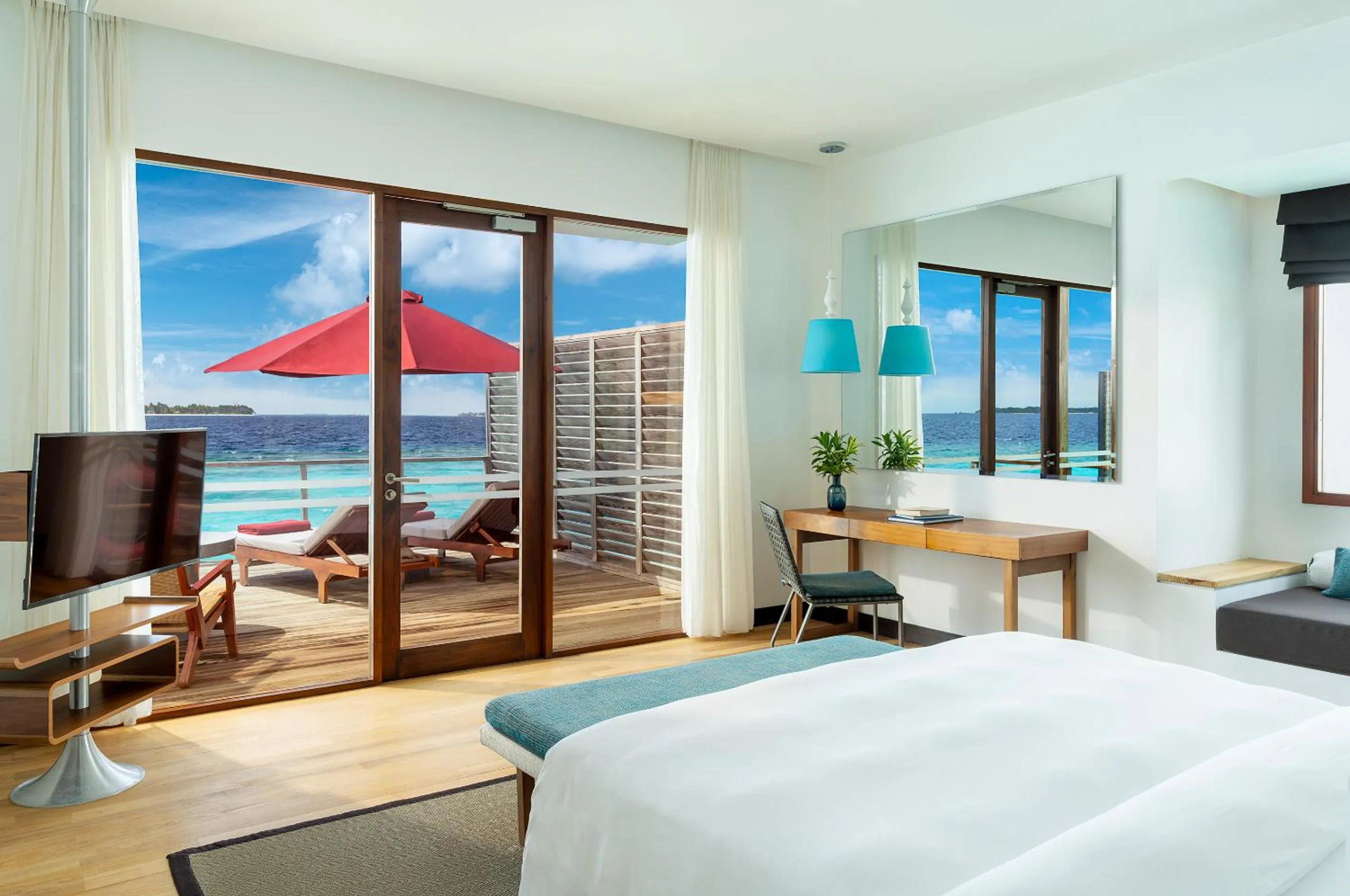 View (from property/room), Bed in Dhigali Maldives - A Premium All-Inclusive Resort