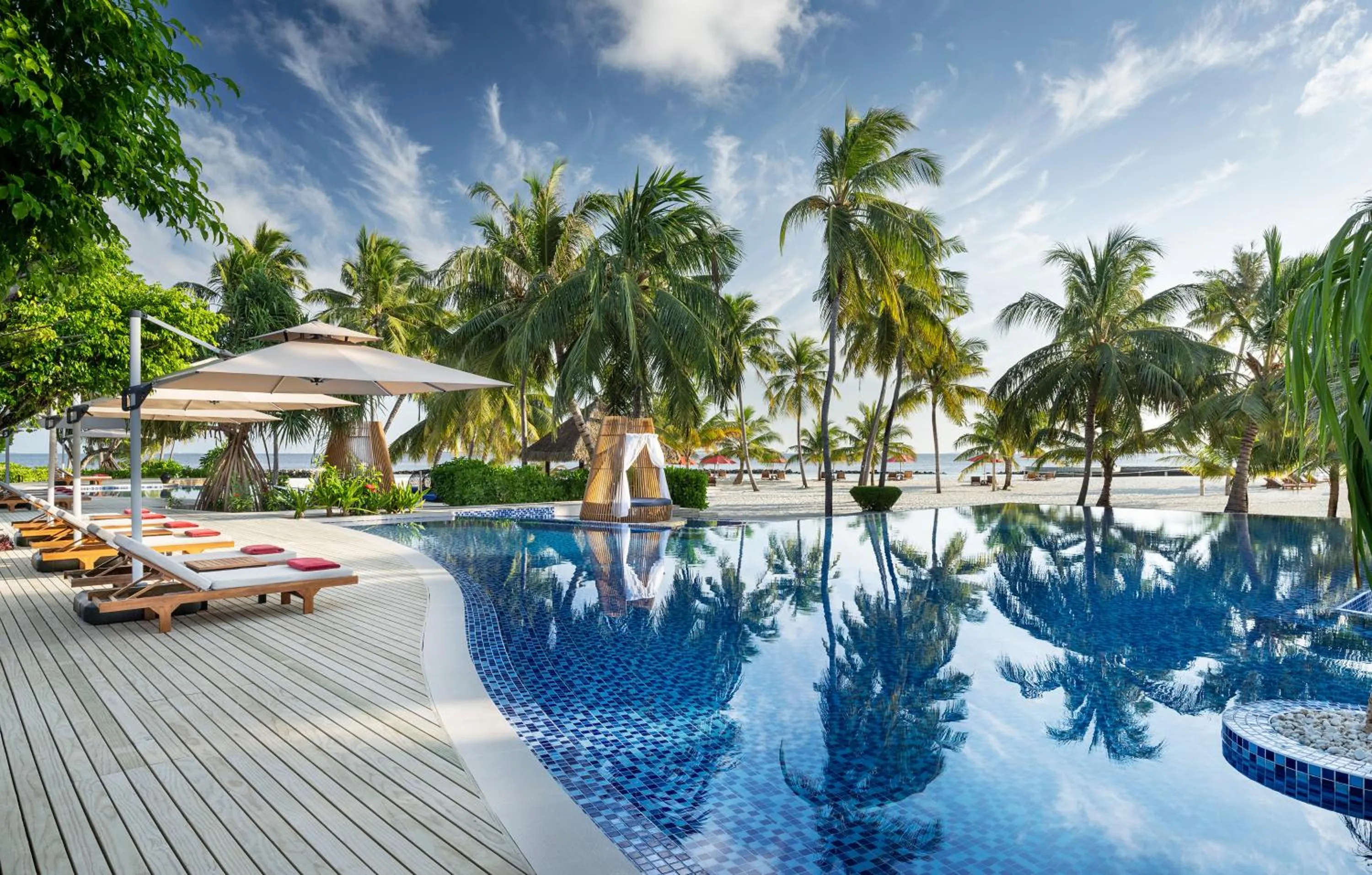 Swimming pool in Dhigali Maldives - A Premium All-Inclusive Resort