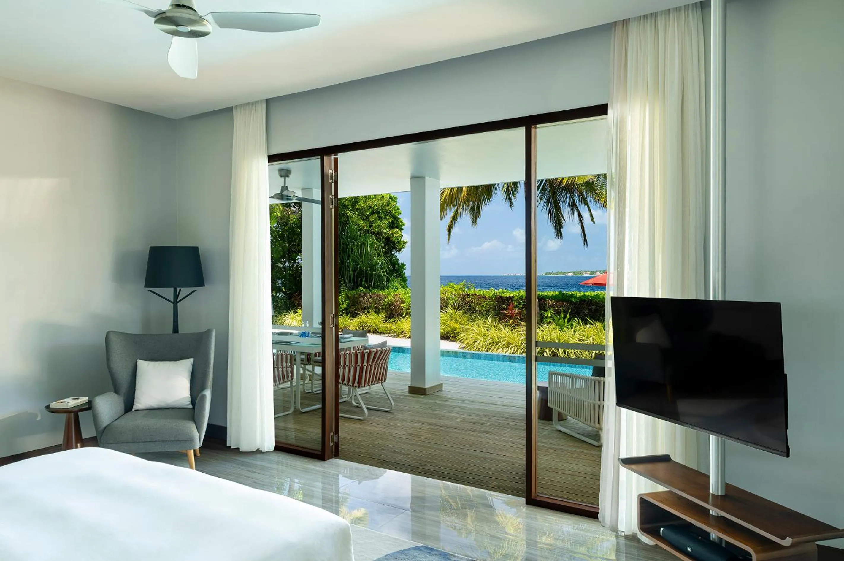 Bed in Dhigali Maldives - A Premium All-Inclusive Resort