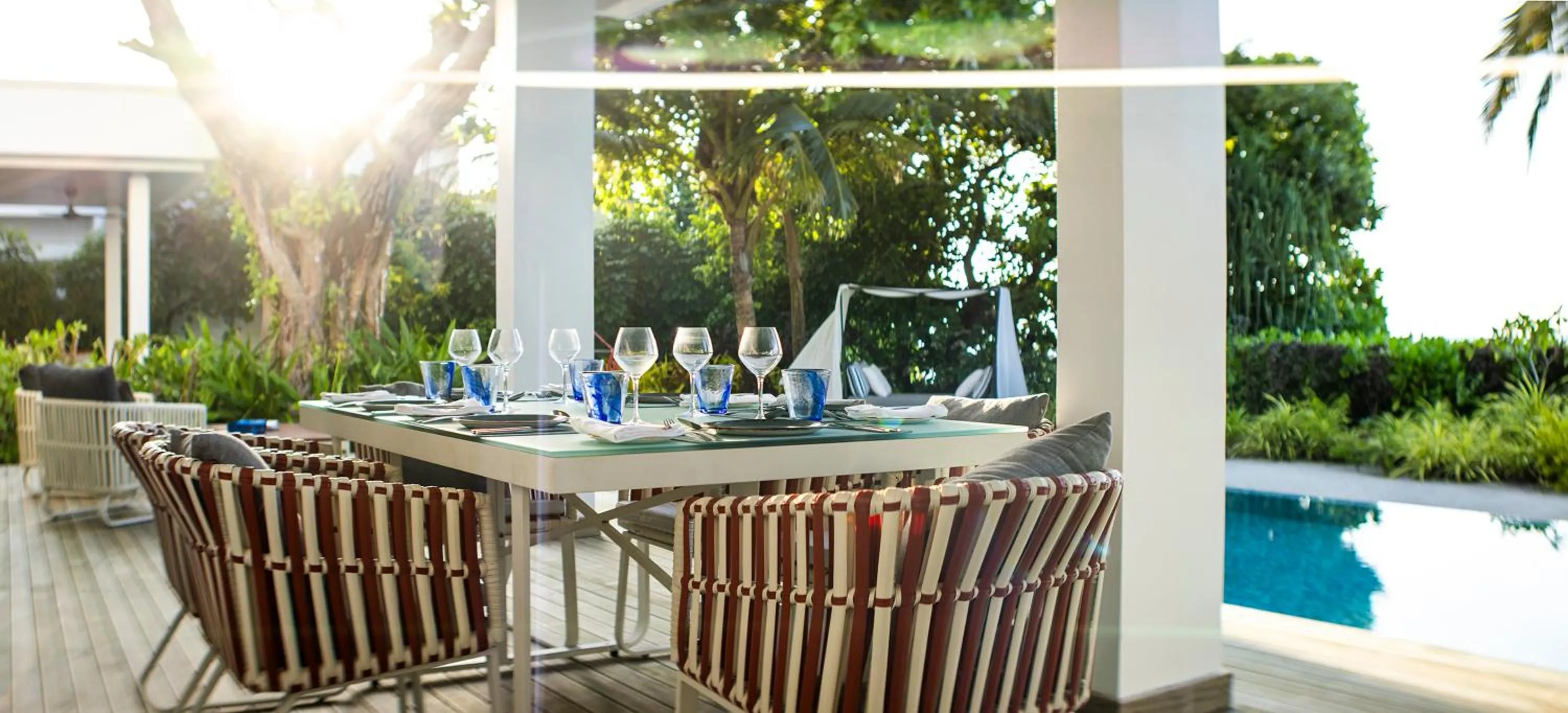 Patio in Dhigali Maldives - A Premium All-Inclusive Resort