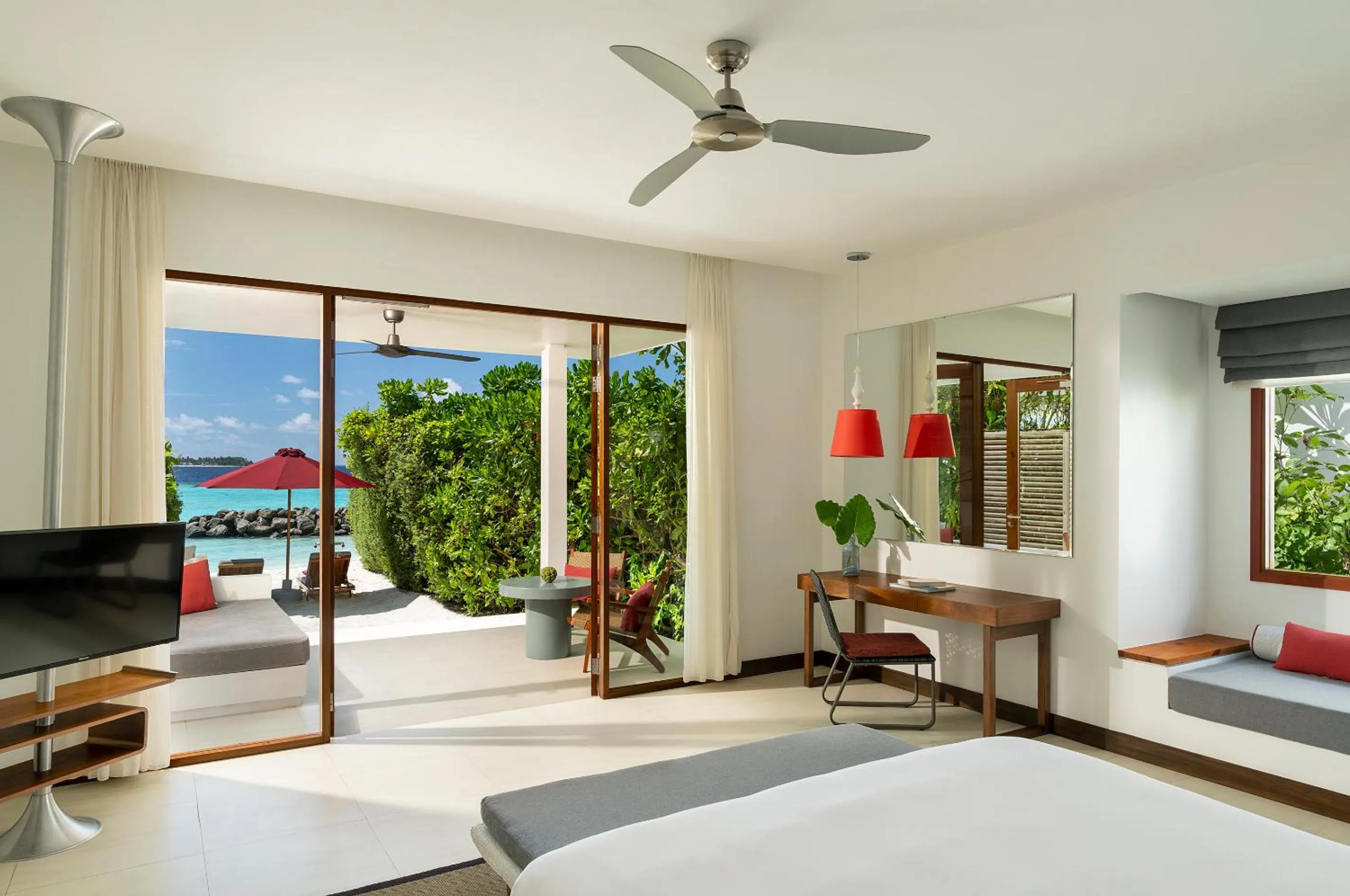 Bedroom, Bed in Dhigali Maldives - A Premium All-Inclusive Resort