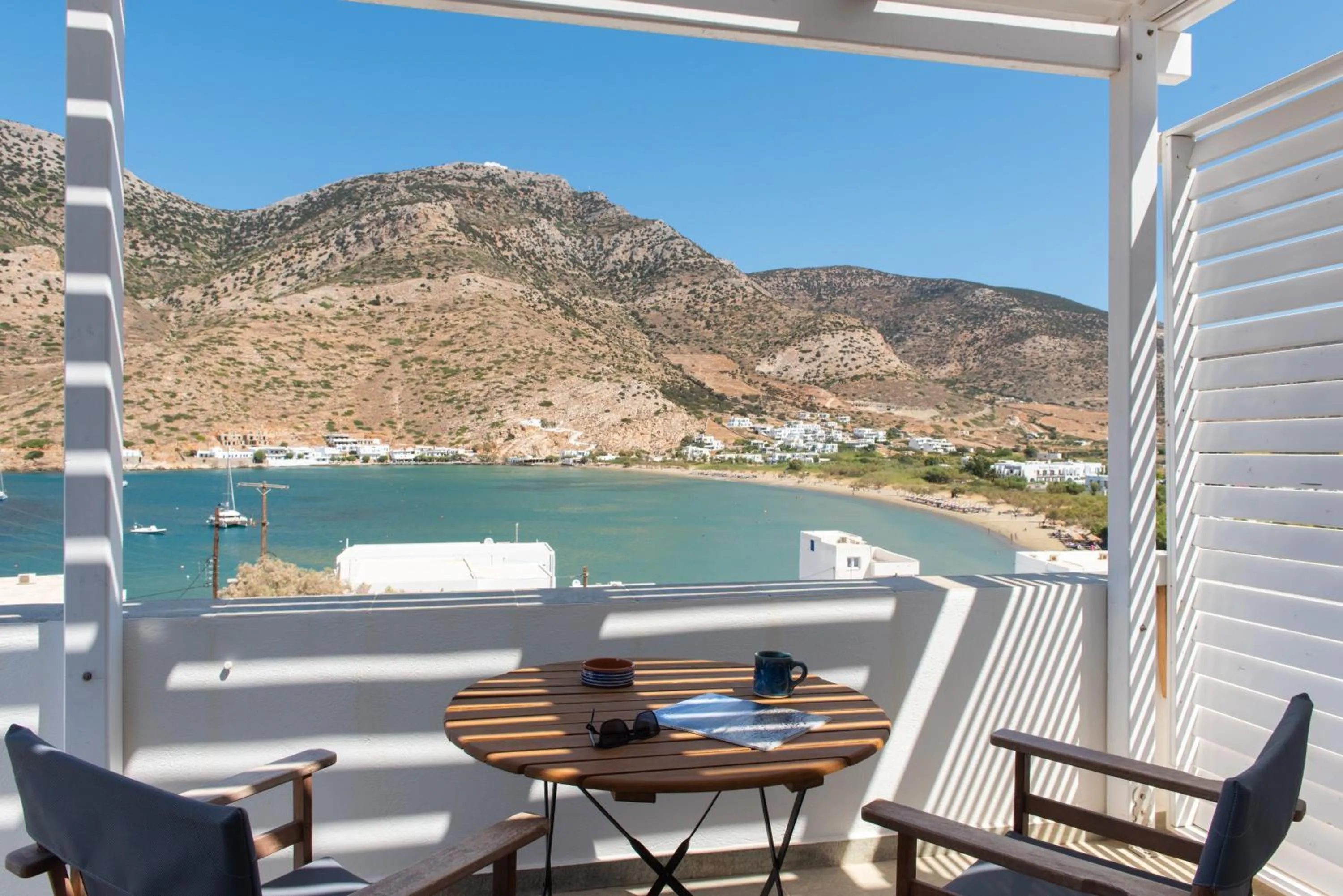 Balcony/Terrace in Sifnos House - Rooms and SPA