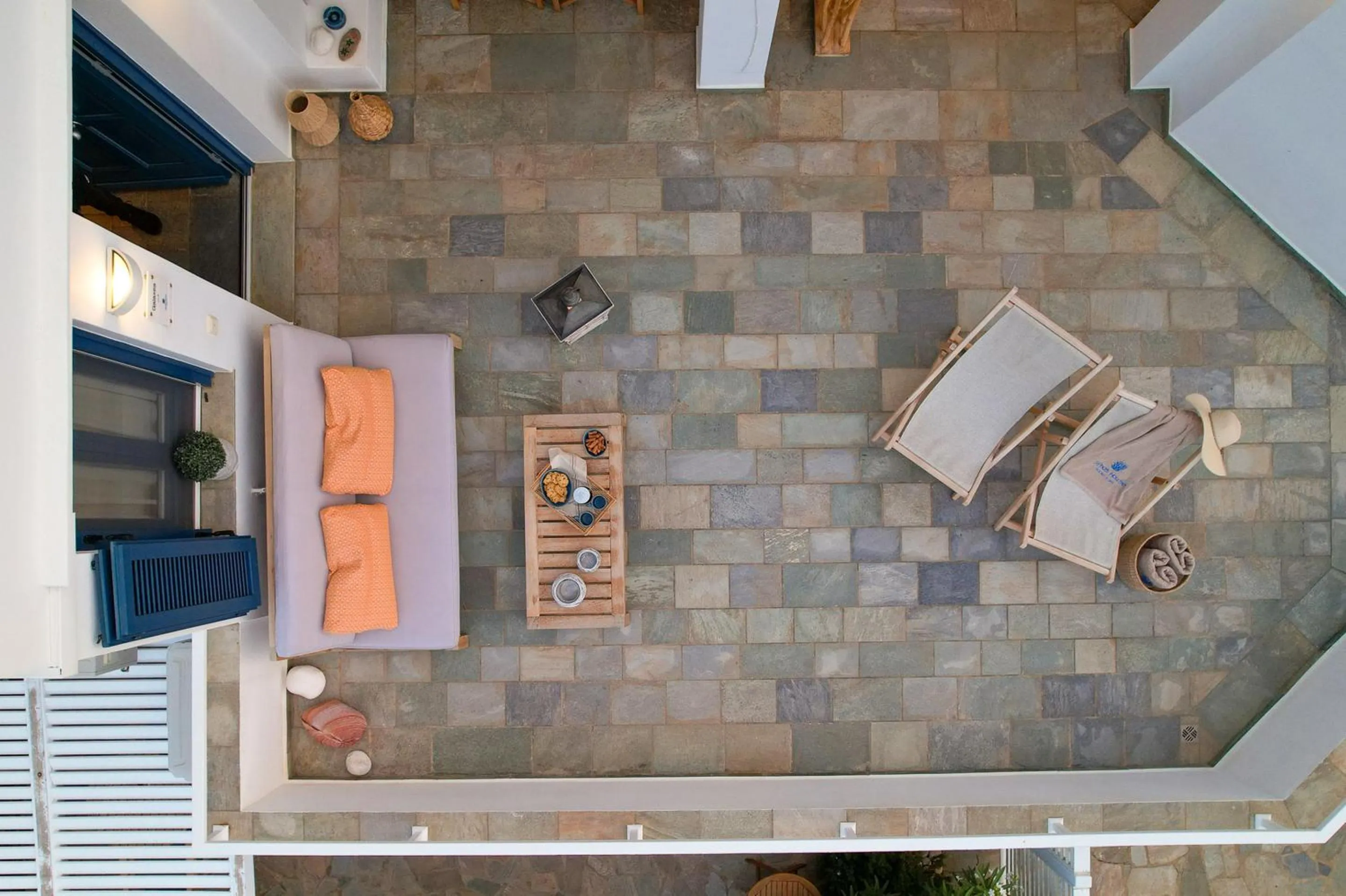 Balcony/Terrace in Sifnos House - Rooms and SPA