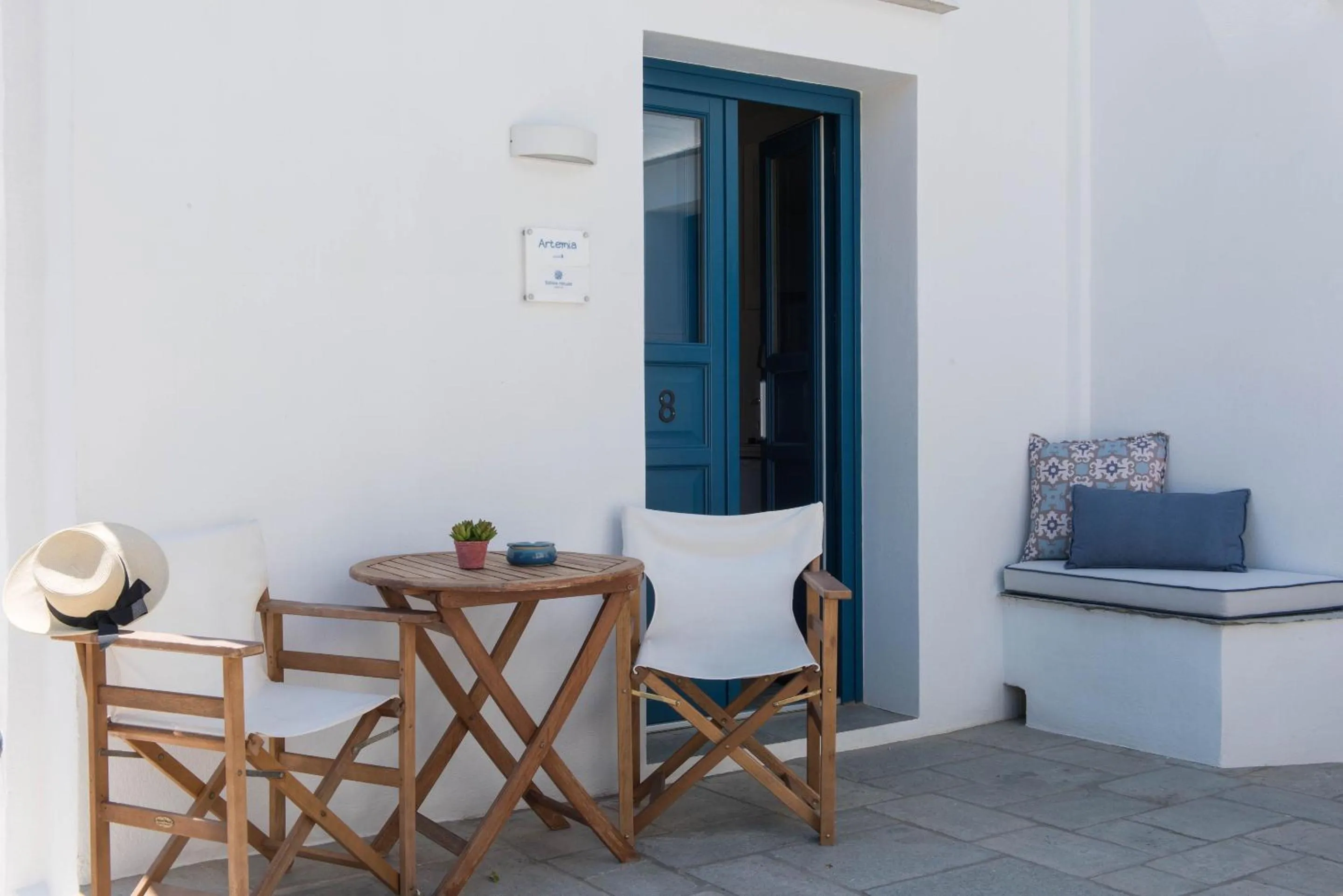 Balcony/Terrace in Sifnos House - Rooms and SPA