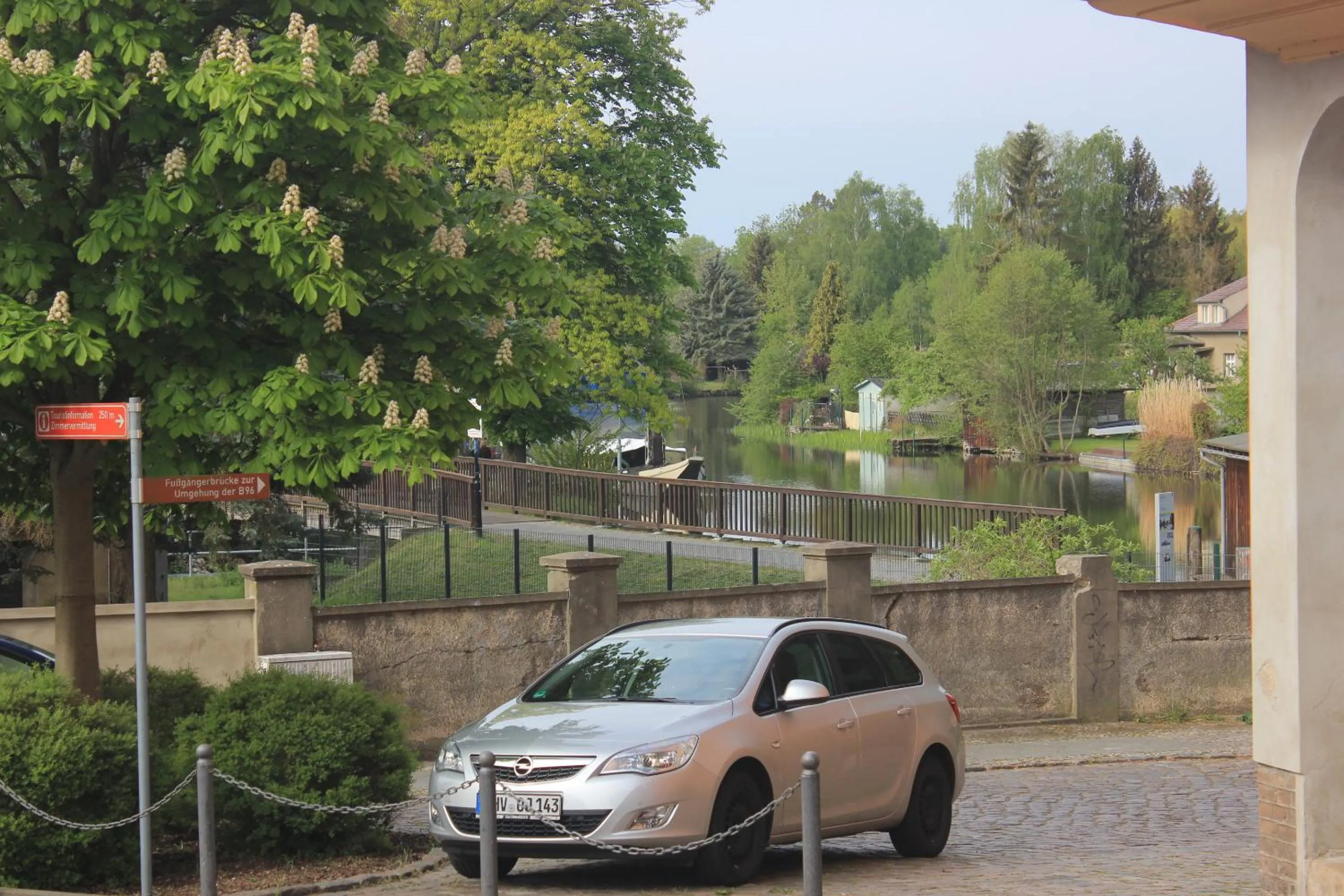 View (from property/room) in Gästehaus INNFernow