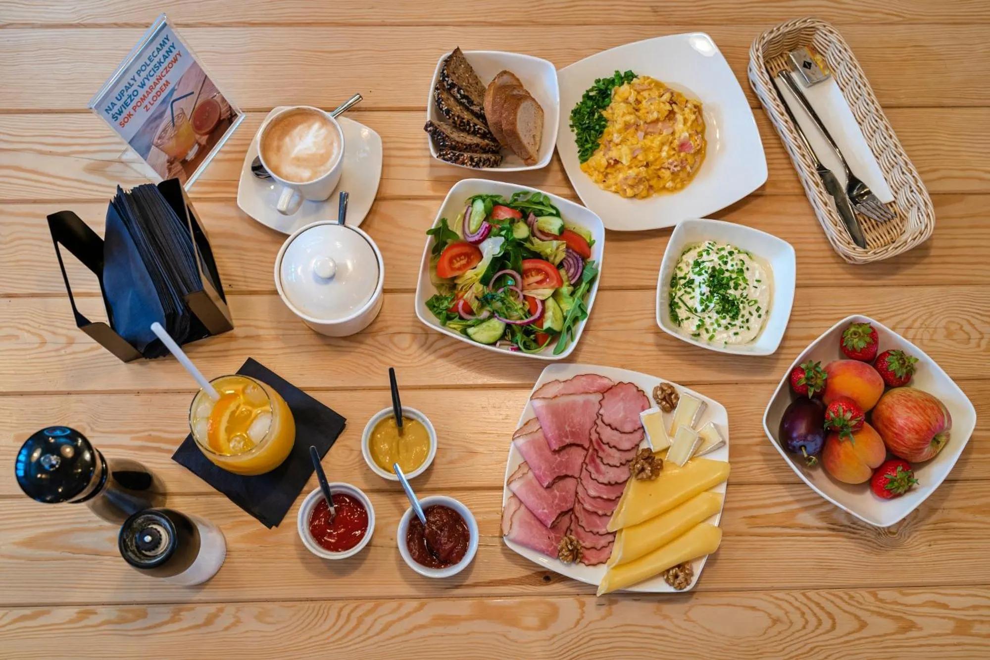 Food close-up in Cinema Hostel