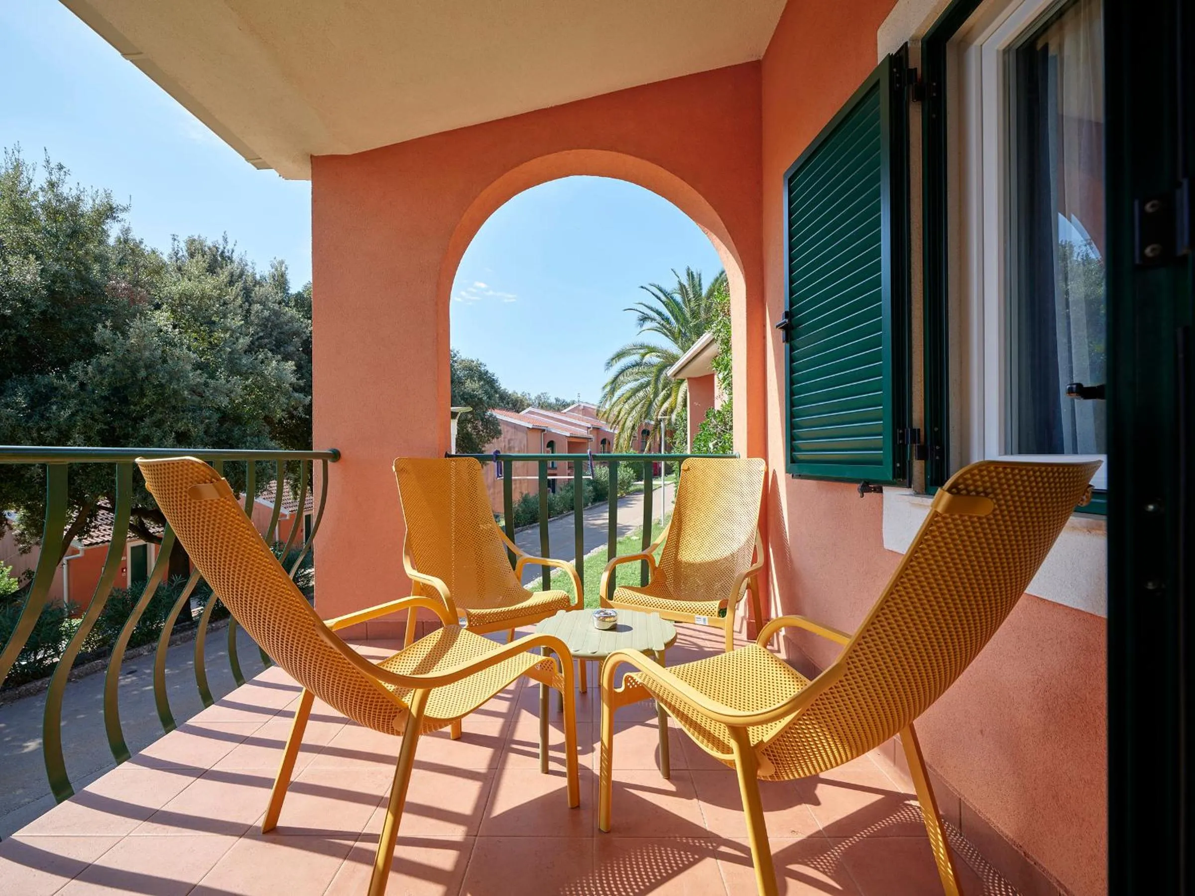 Balcony/Terrace in Koversada Apartments Naturist Park