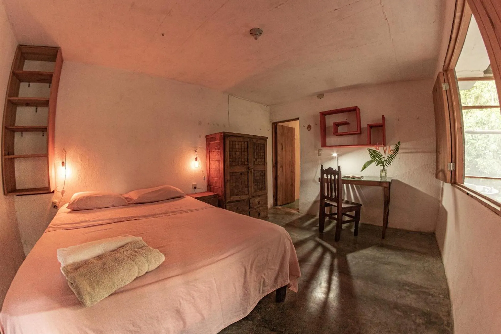 Bed in Casa Aquila Mazunte