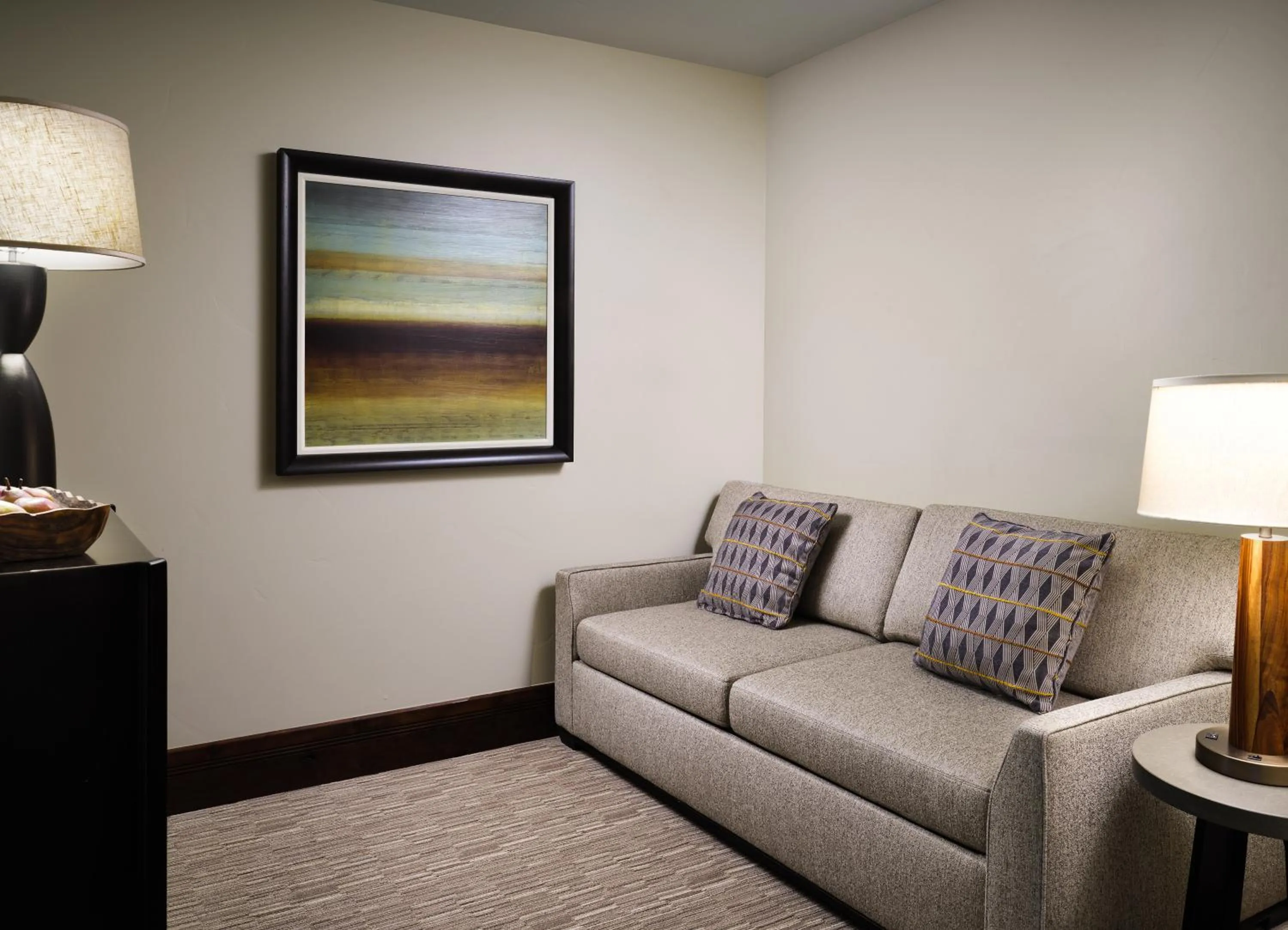 Seating area in The Residences at One Village Place by Hyatt Vacation Club