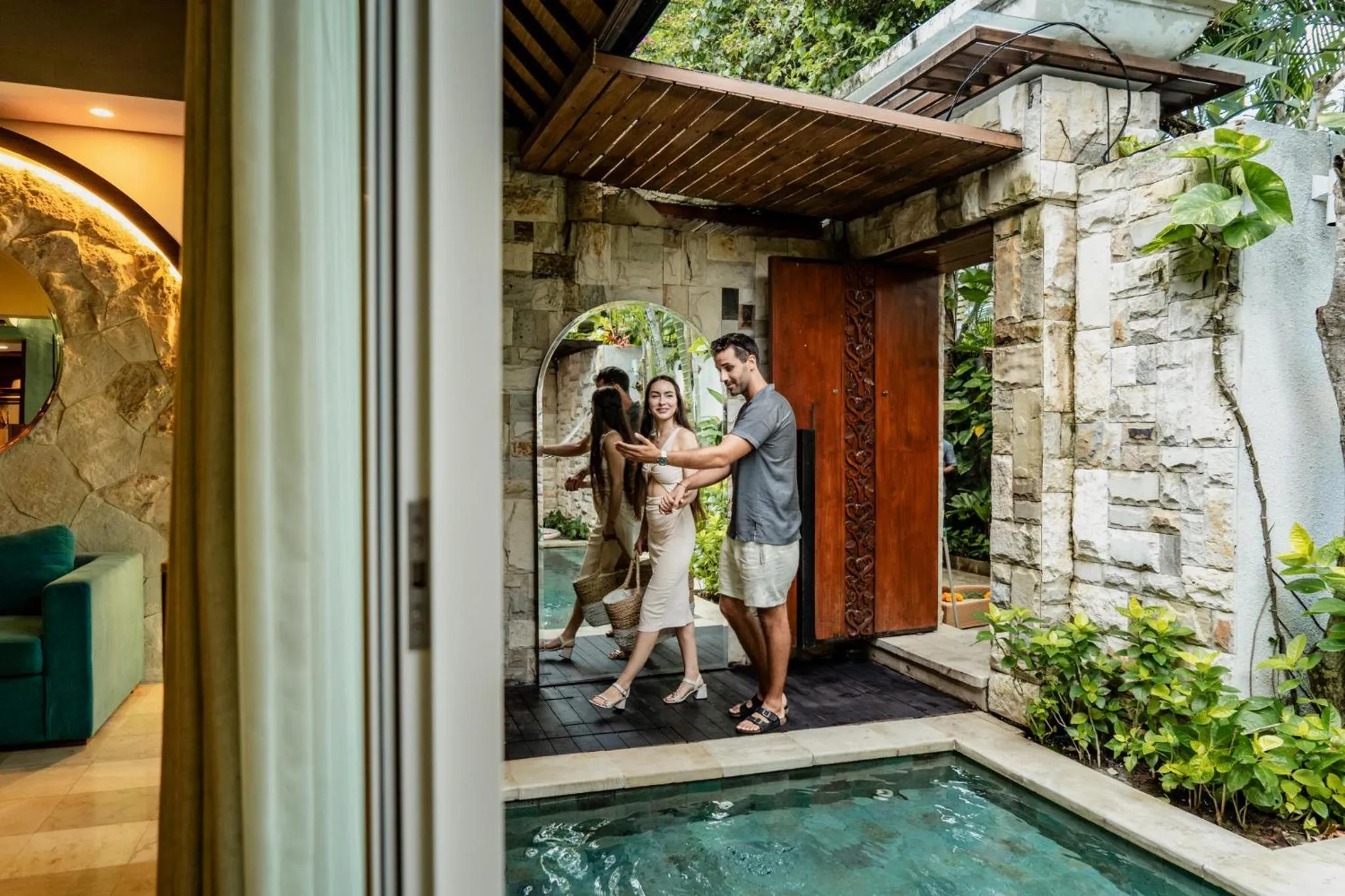 Pool view in Aksari Villa Seminyak by Ini Vie Hospitality