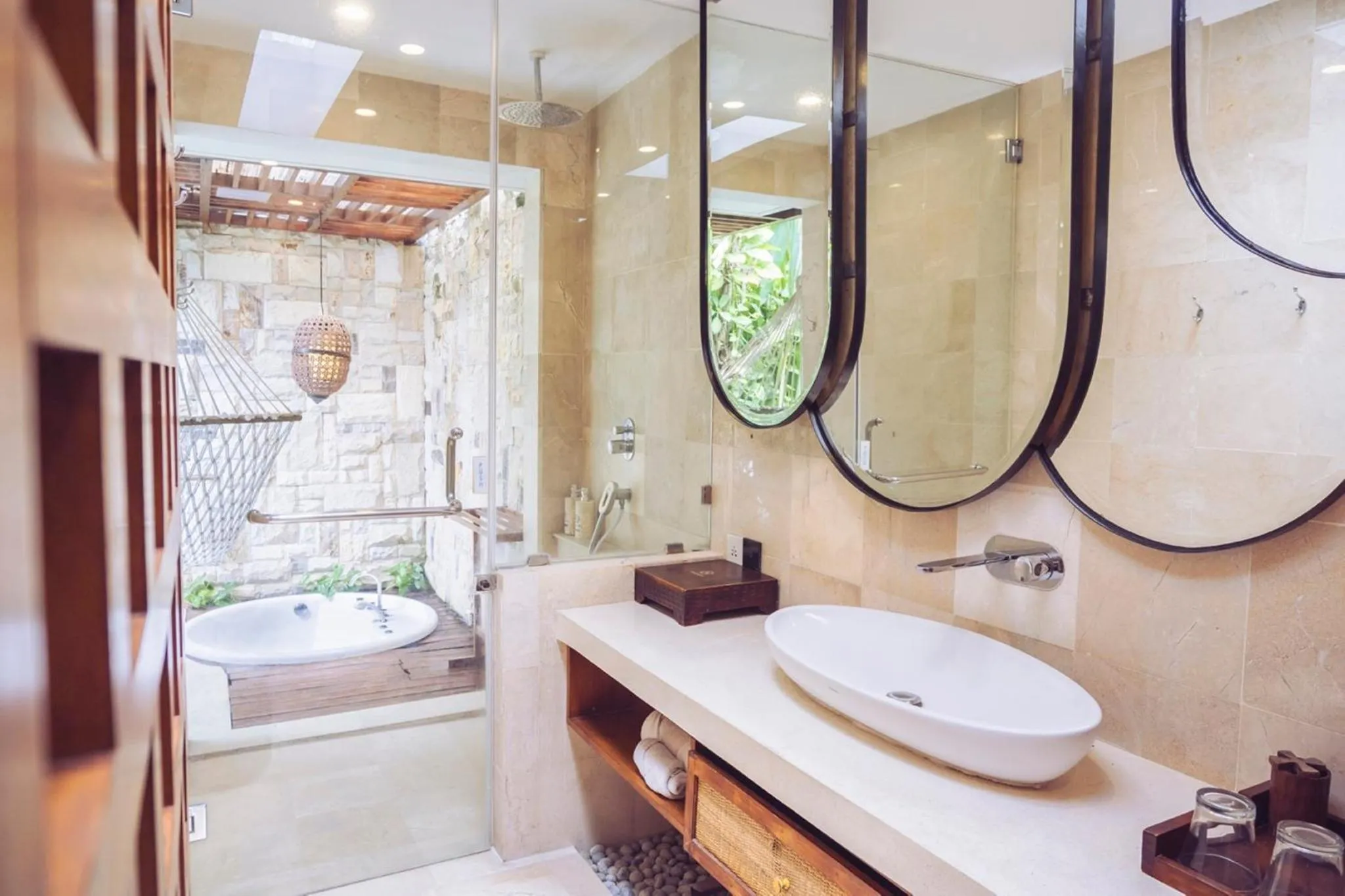 Bathroom in Aksari Villa Seminyak by Ini Vie Hospitality