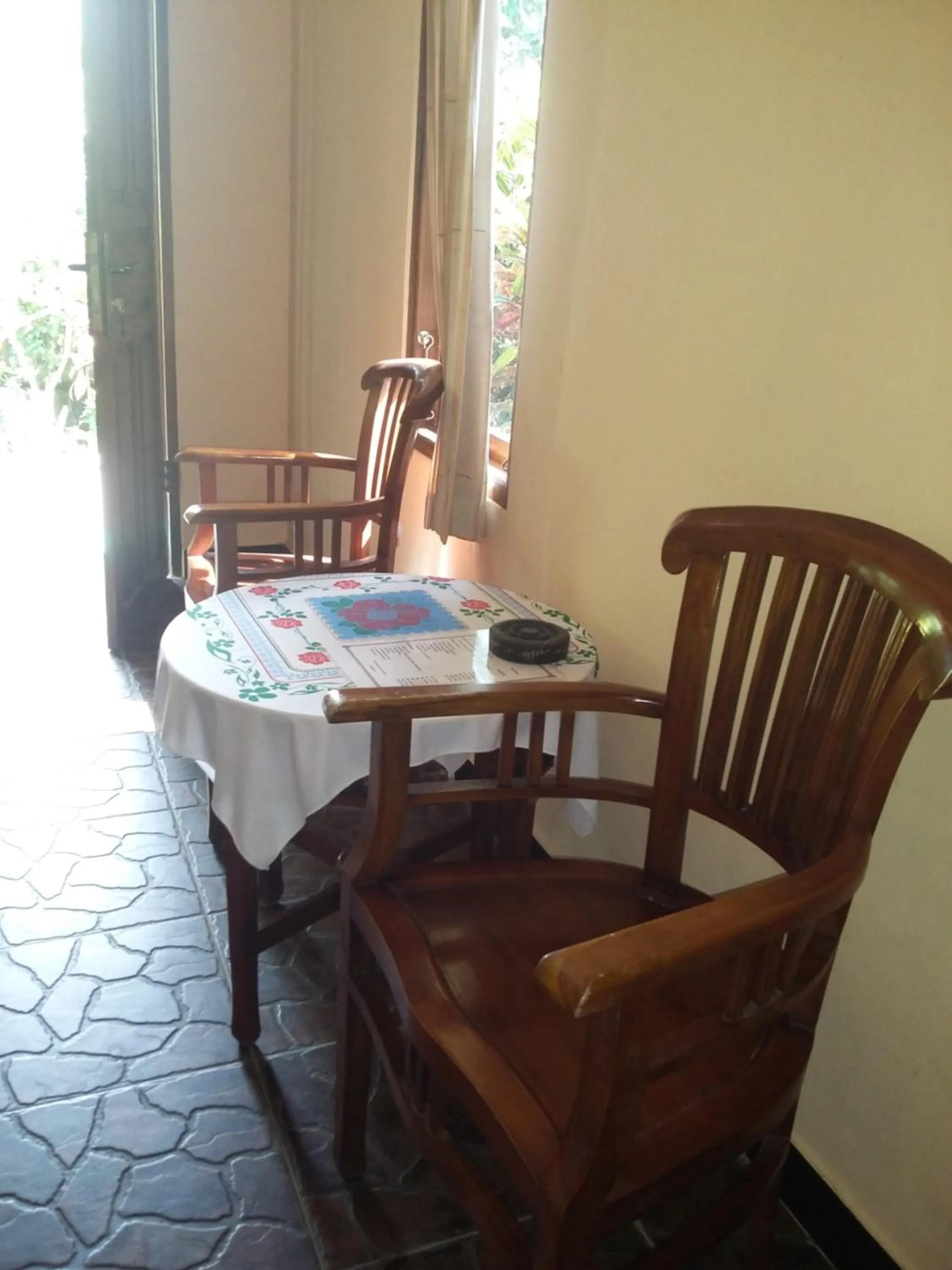 Seating area in Surya Homestay