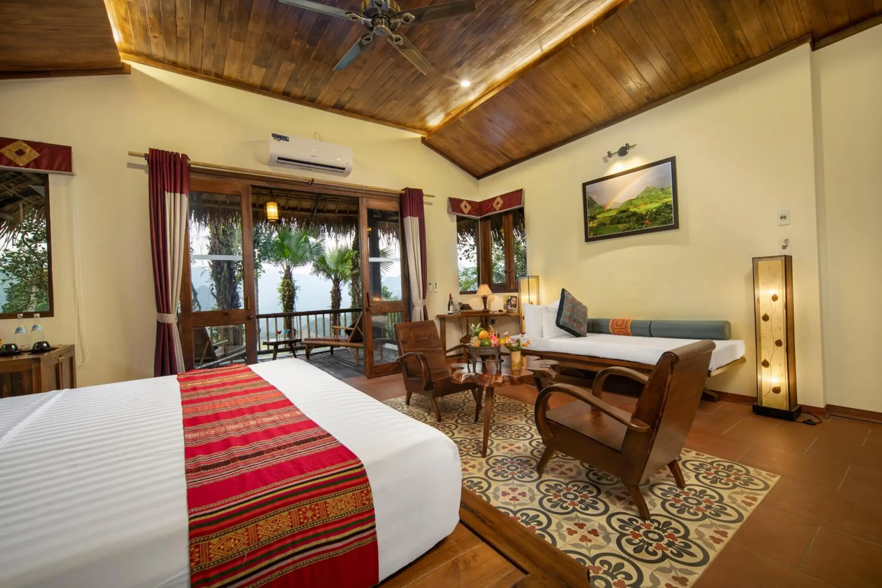 Deluxe Double or Twin Room with Garden View in Puluong Retreat Deluxe Double or Twin Room with Garden View in Puluong Retreat