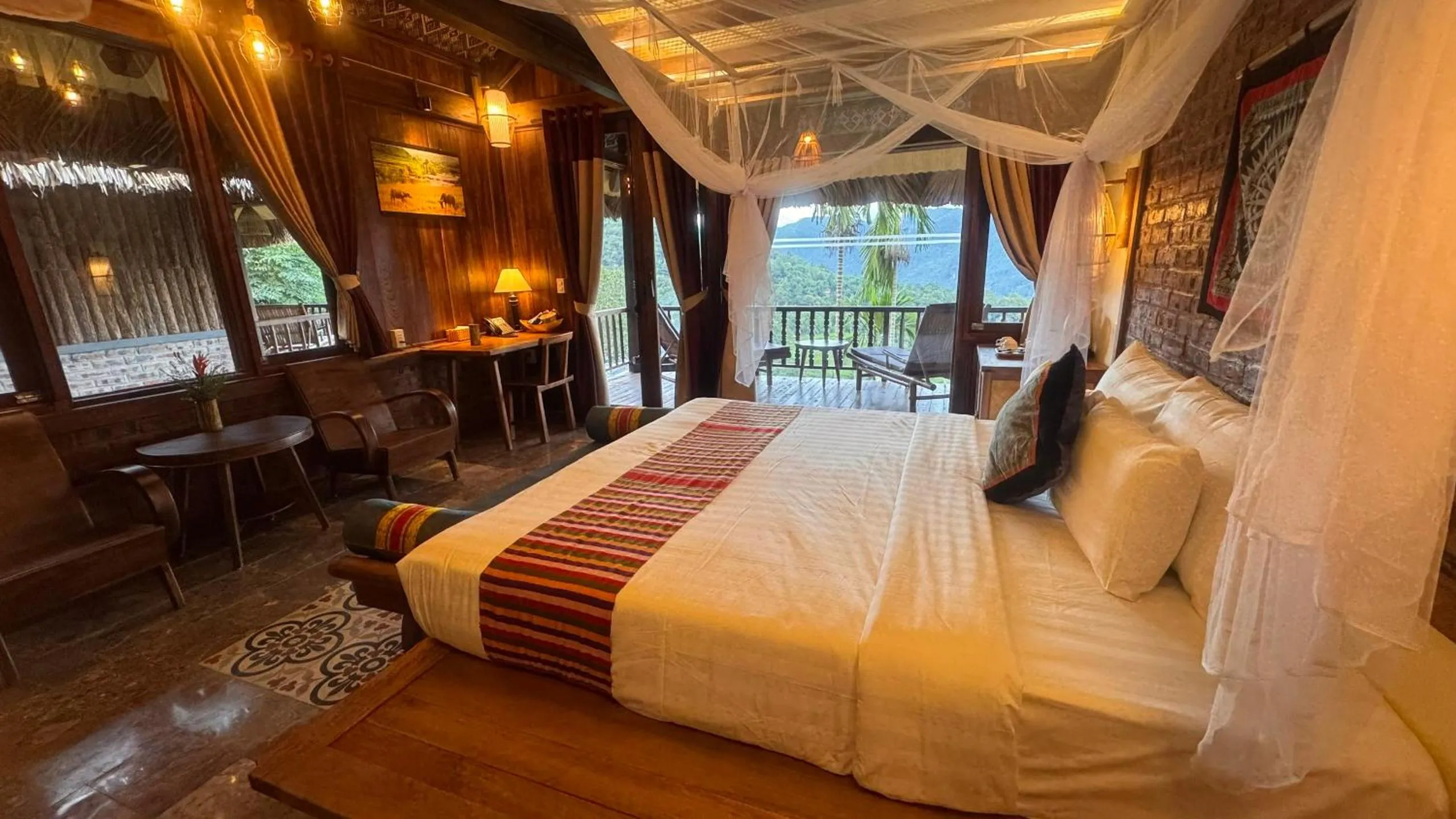 Bed in Puluong Retreat