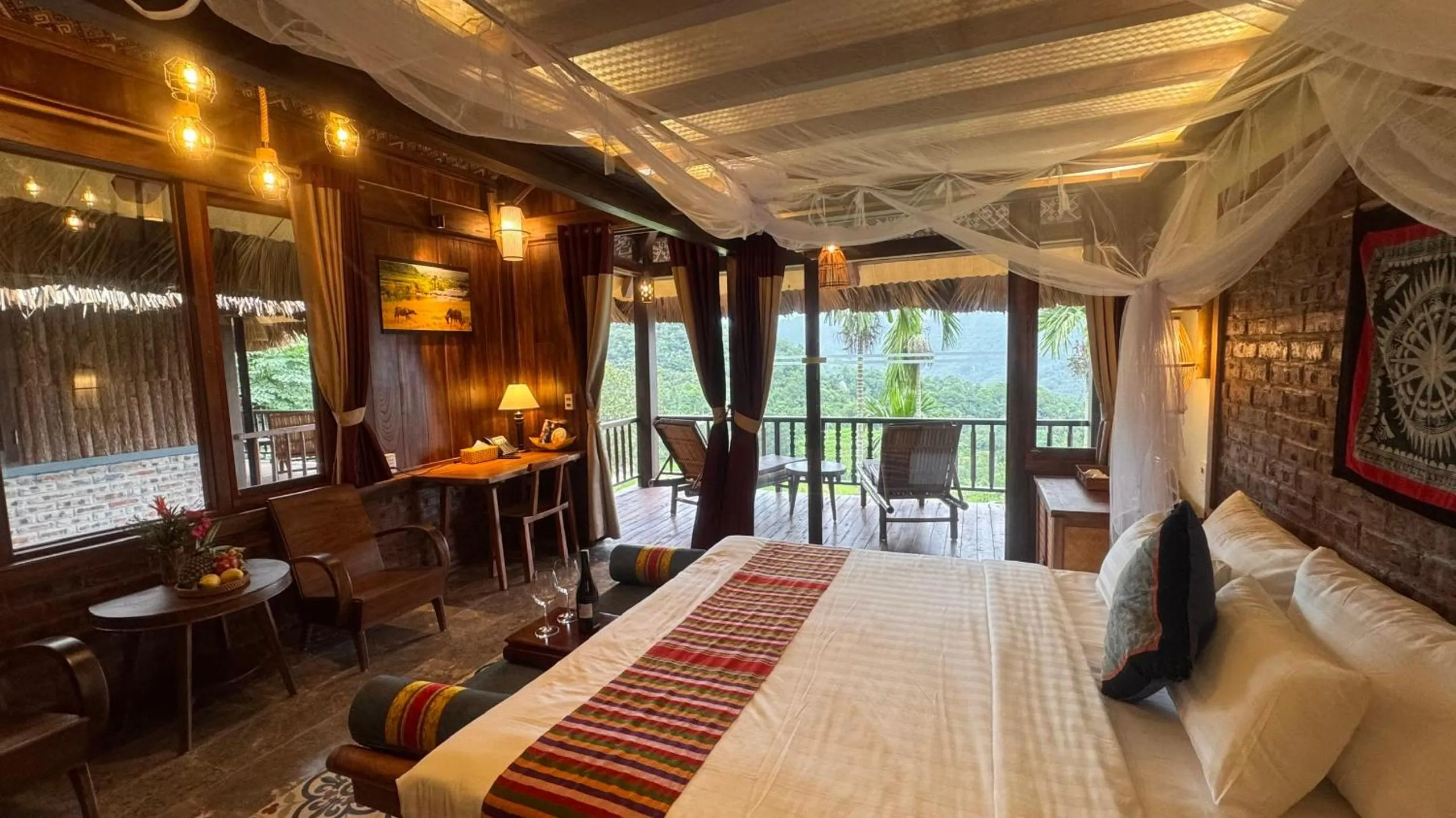 Bed in Puluong Retreat