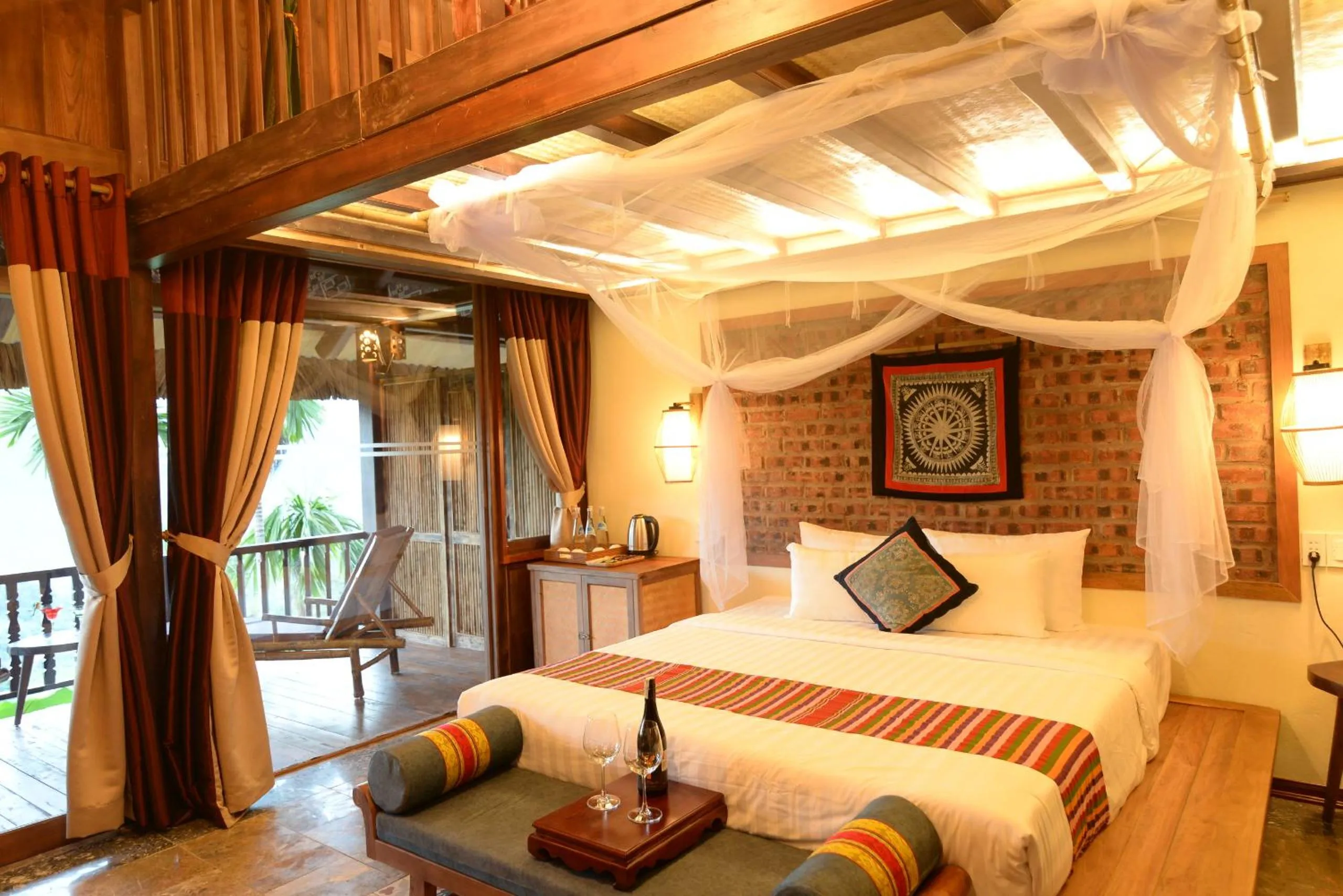 Bed in Puluong Retreat