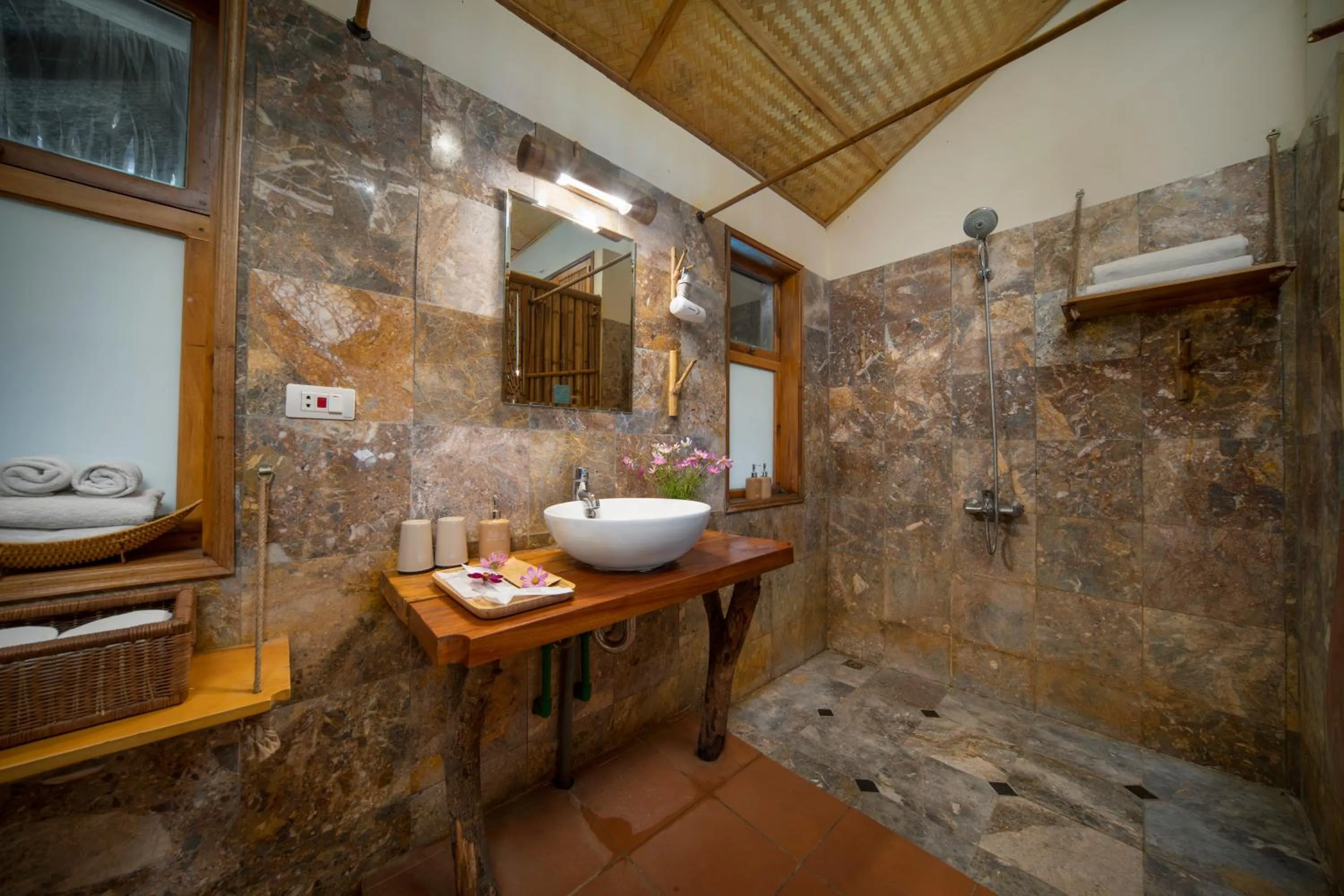 Bathroom in Puluong Retreat