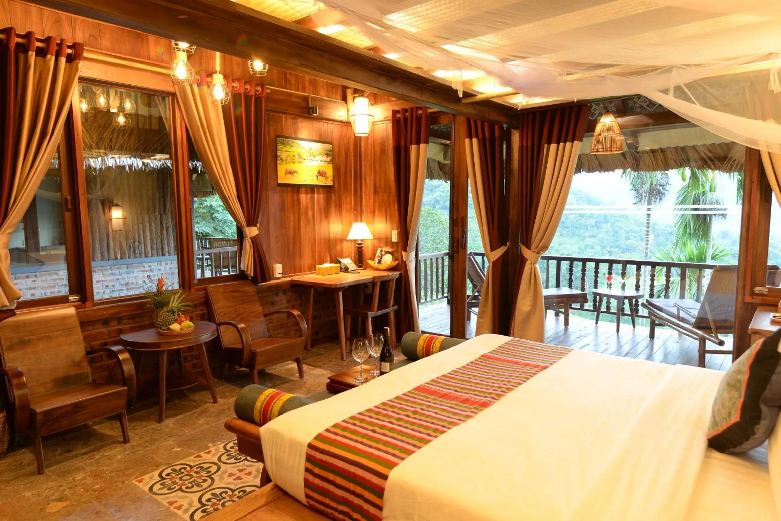 Bed in Puluong Retreat