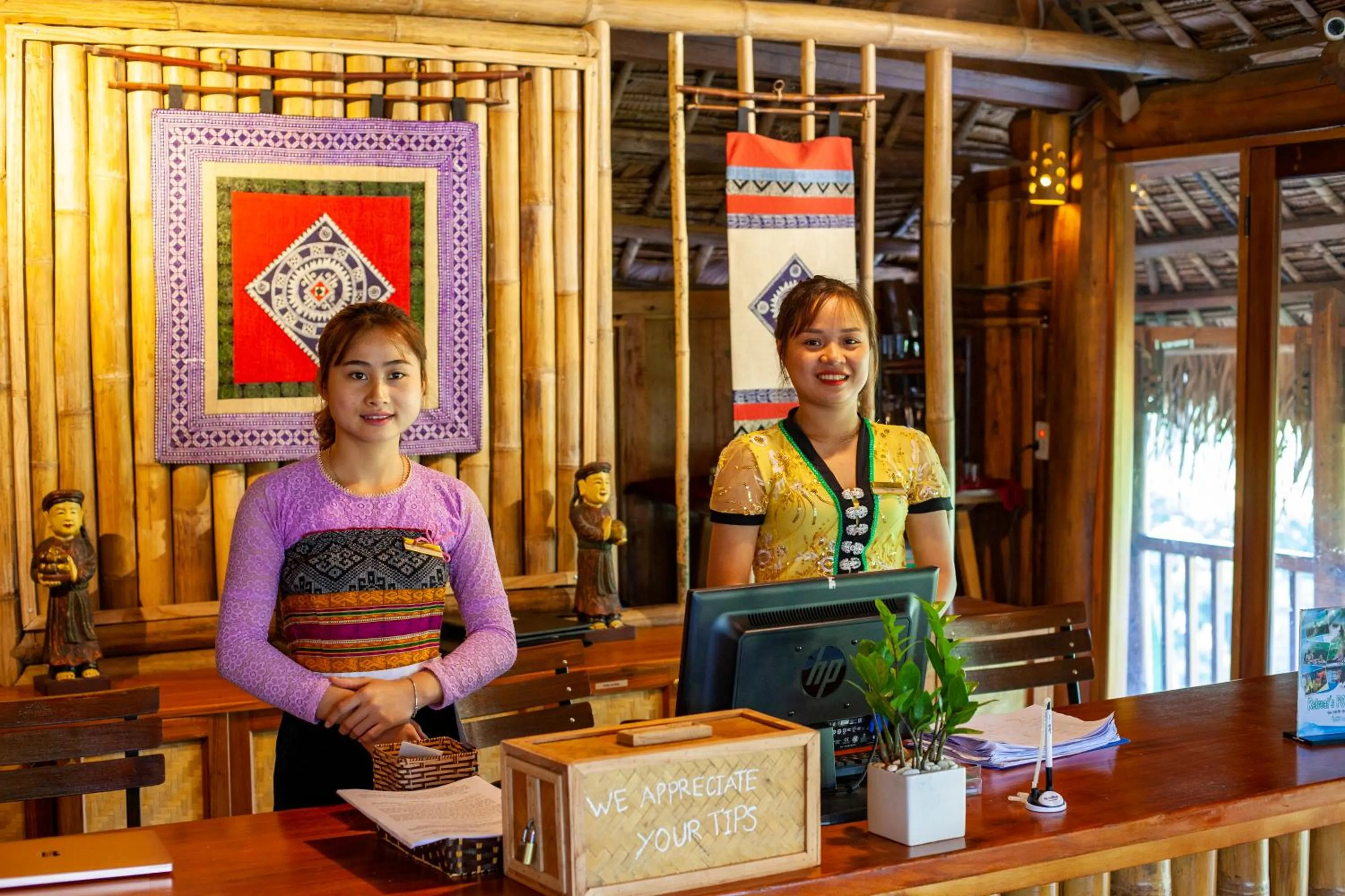 Lobby or reception in Puluong Retreat