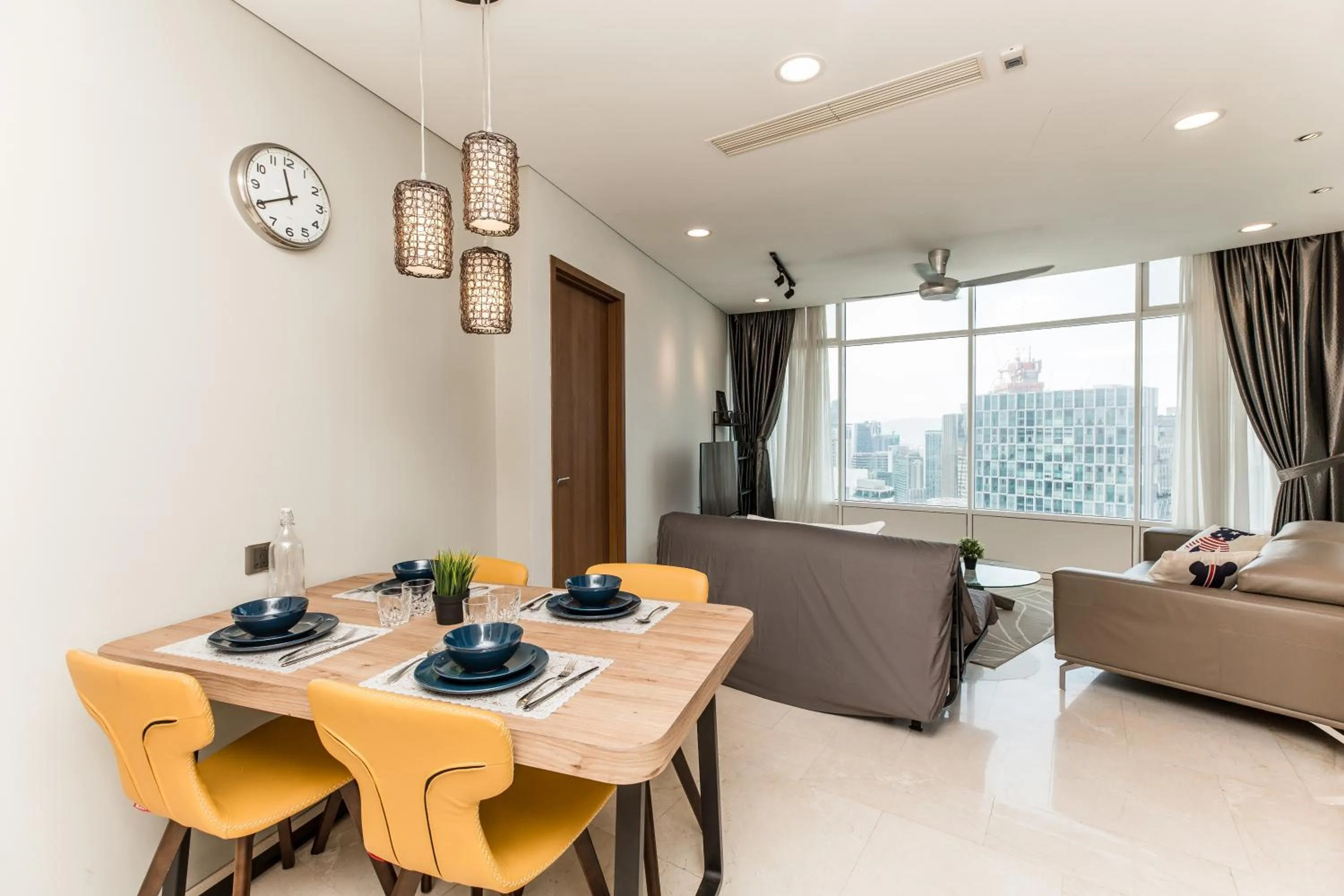 Dining area in Vortex KLCC by Luxury Suites Asia