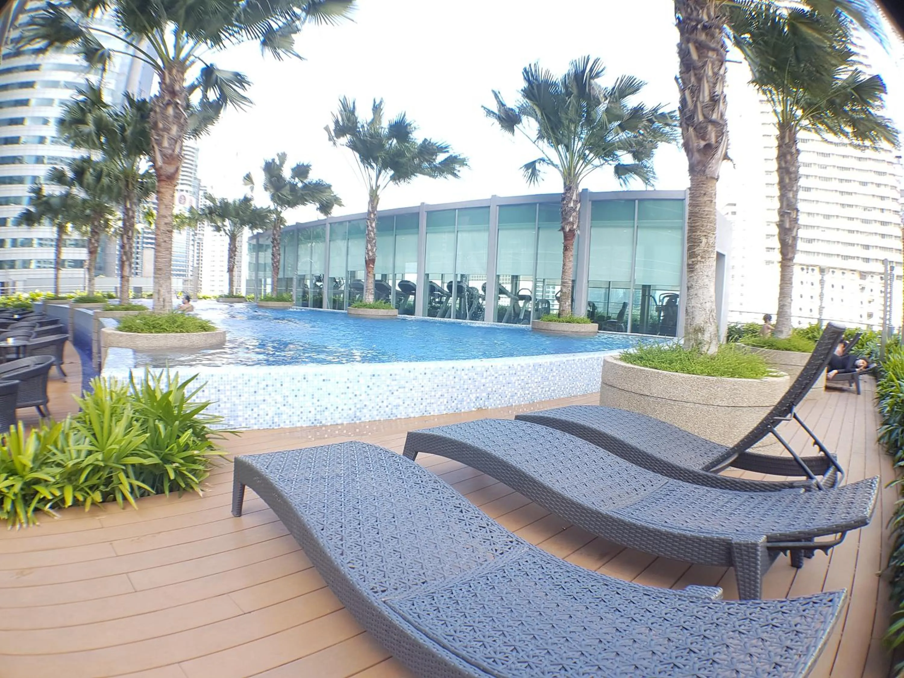 Swimming pool in Vortex KLCC by Luxury Suites Asia