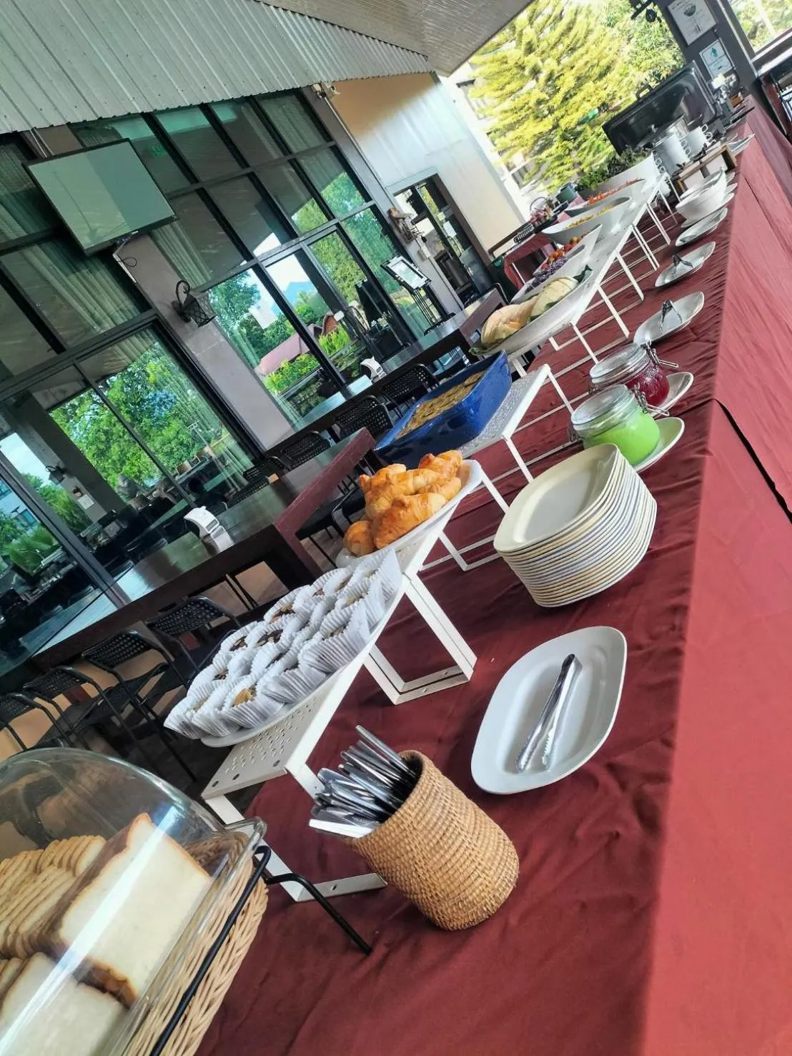 Buffet breakfast in Grandsiri Resort KhaoYai