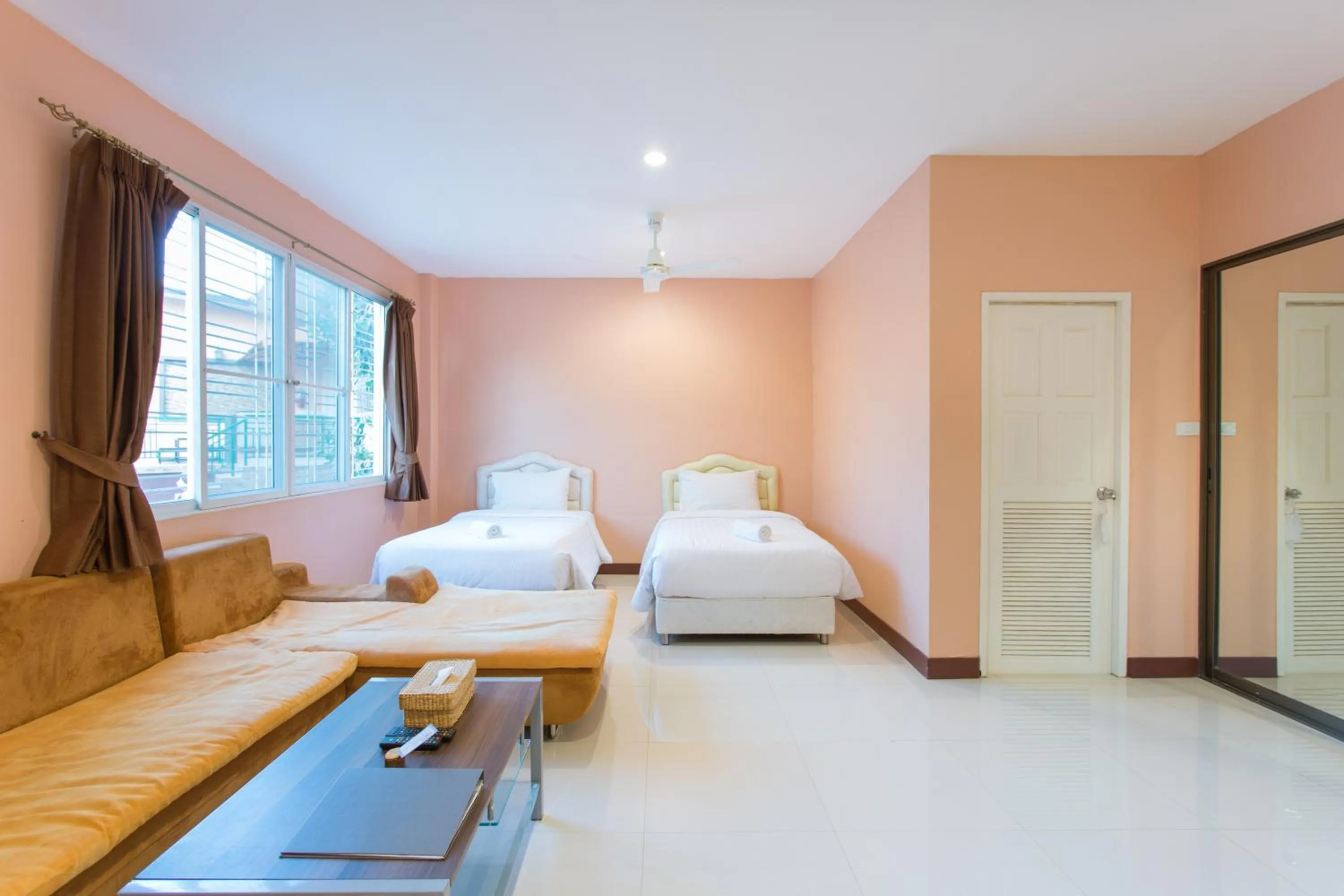 Bed in Grandsiri Resort KhaoYai