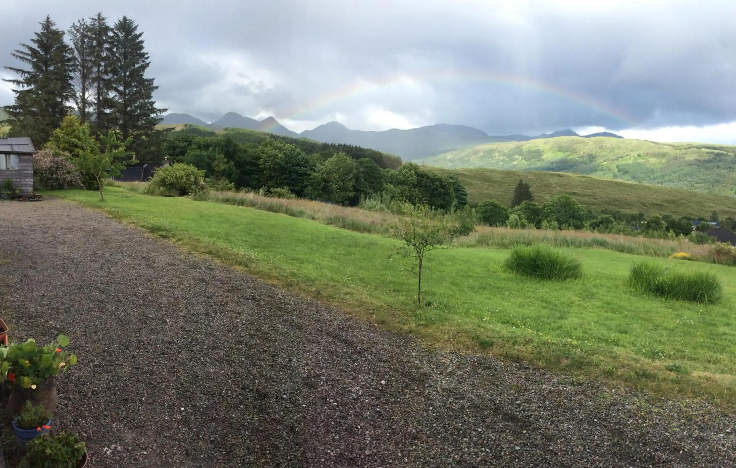 Garden view in Heatherbank Guest House