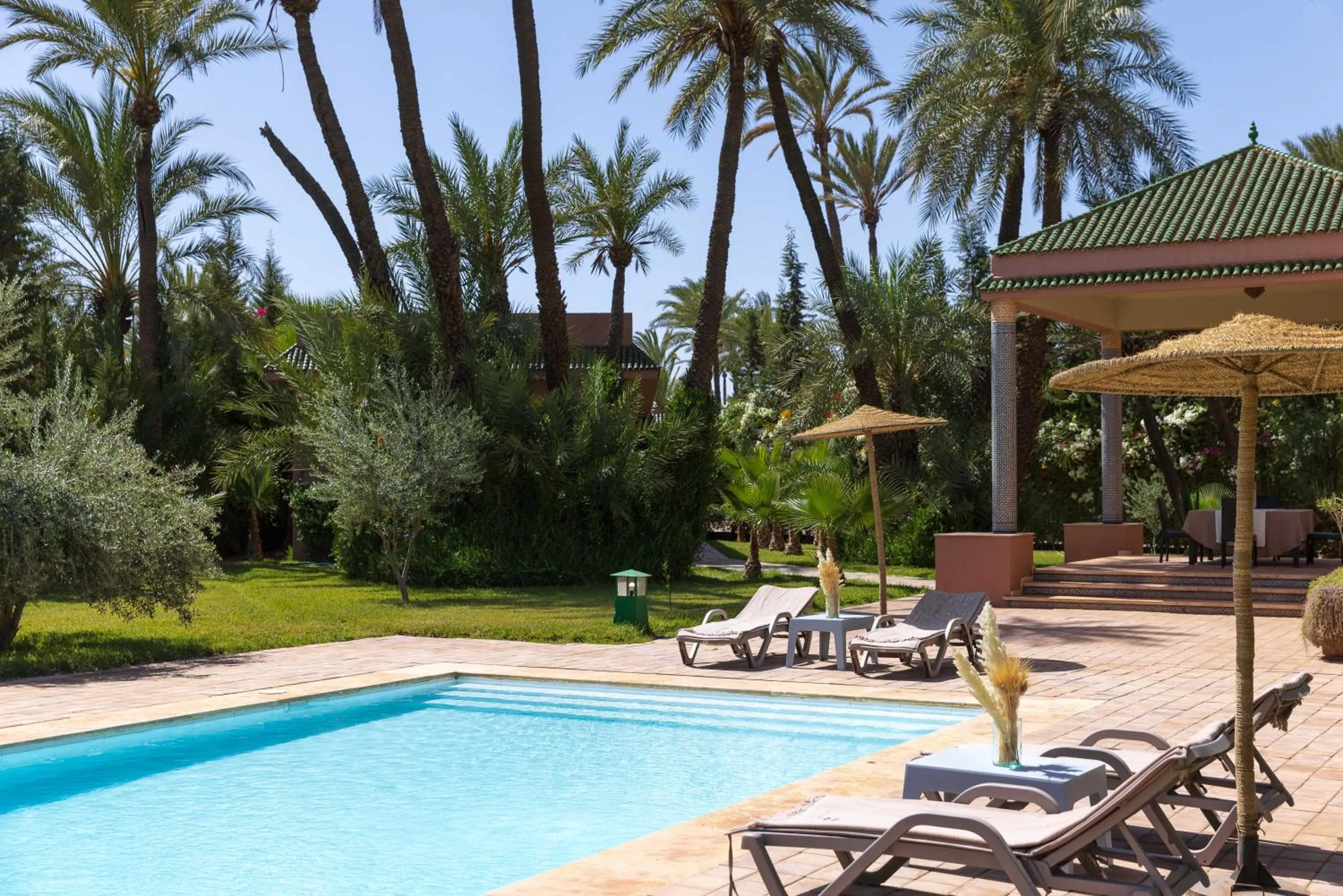 Pool view in Domaine Abiad