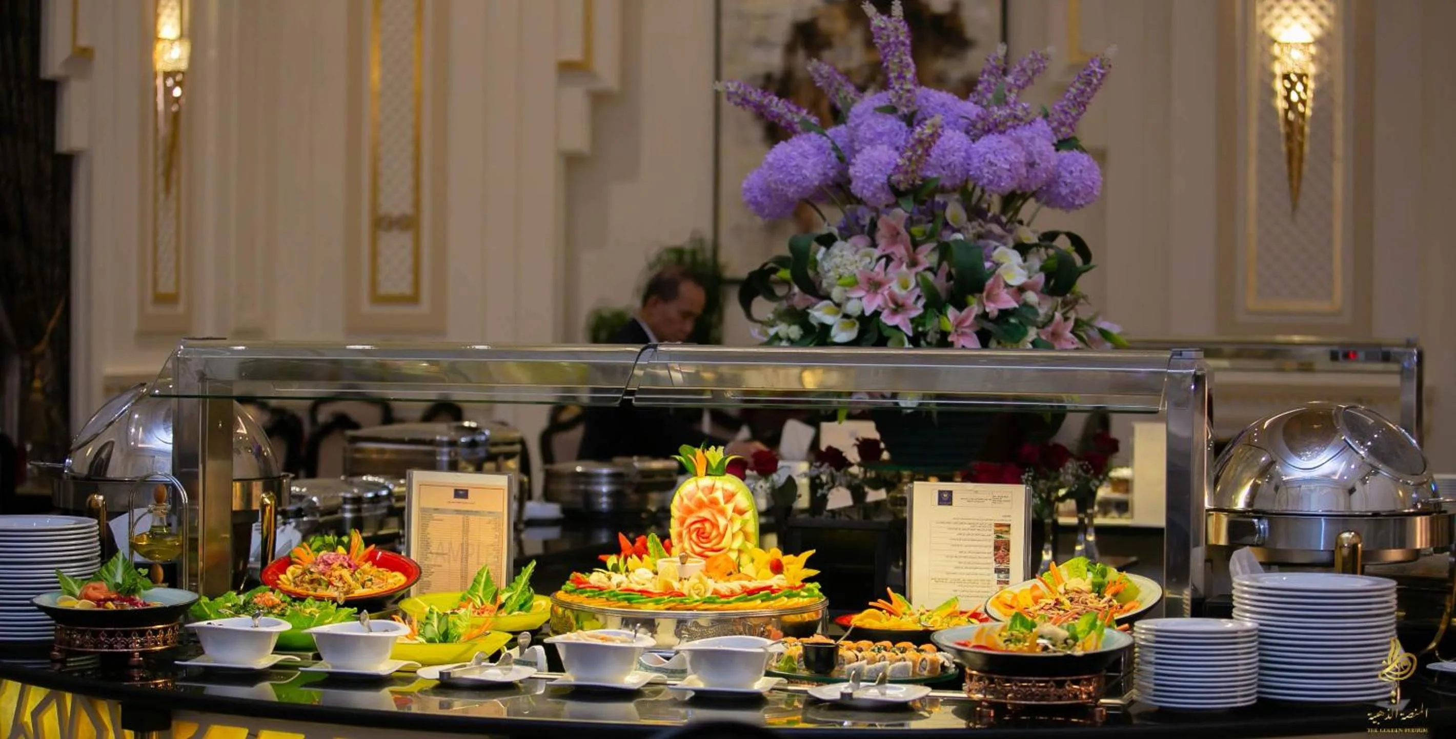 Buffet breakfast in Casablanca Grand Hotel