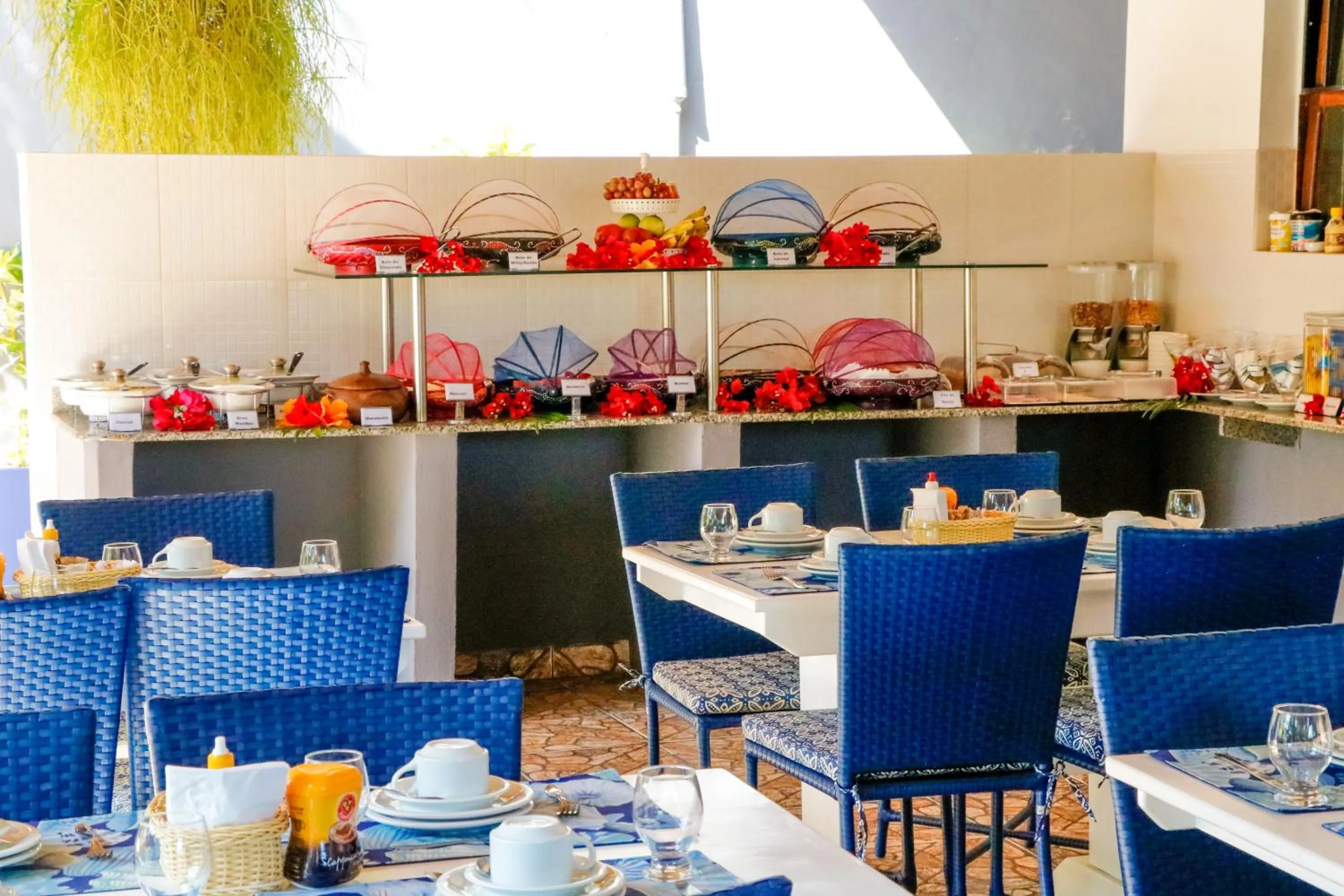 Buffet breakfast in Pousada Arriba Pipa