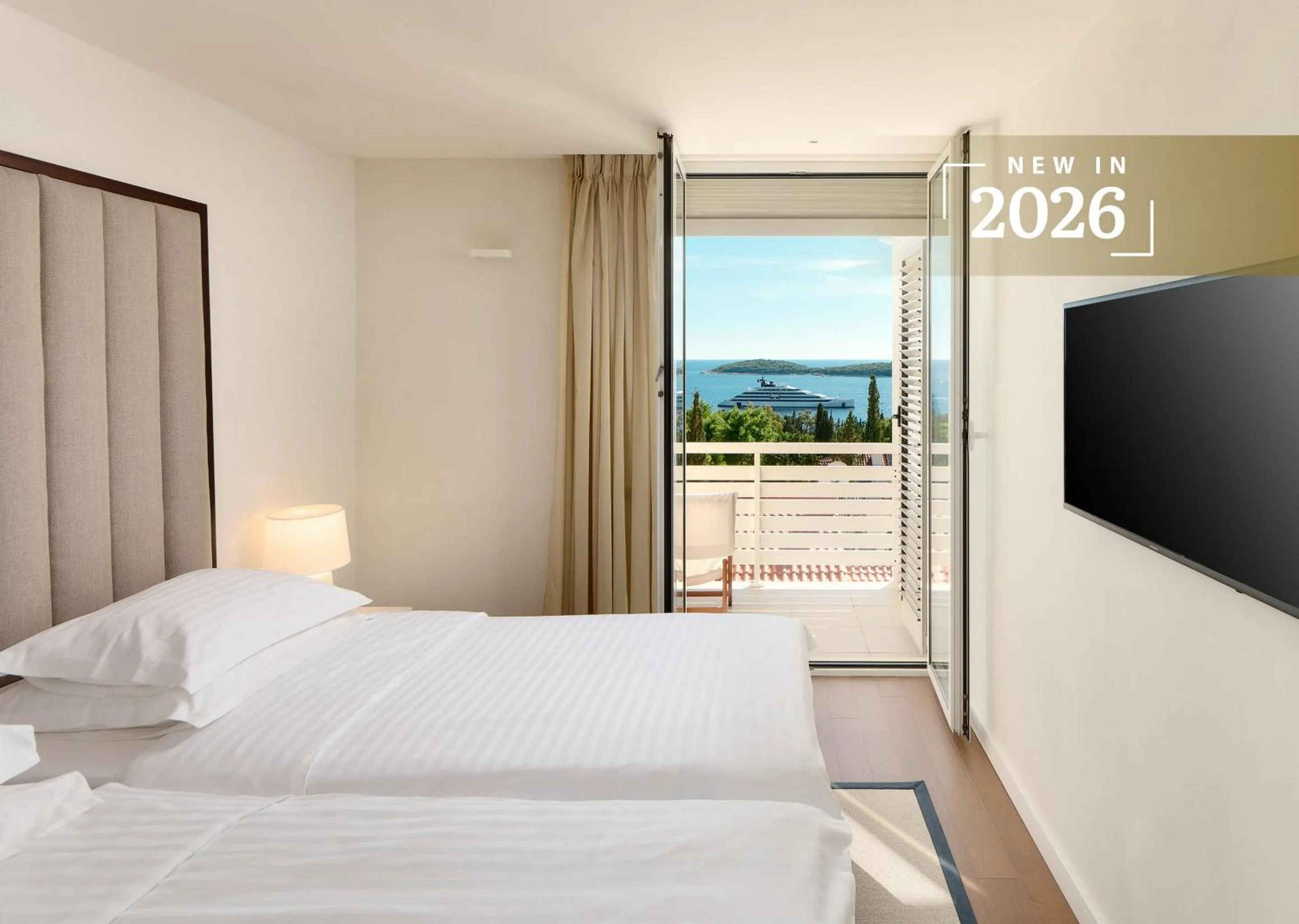 Natural landscape, Bed in Amfora Hvar Grand Beach Resort