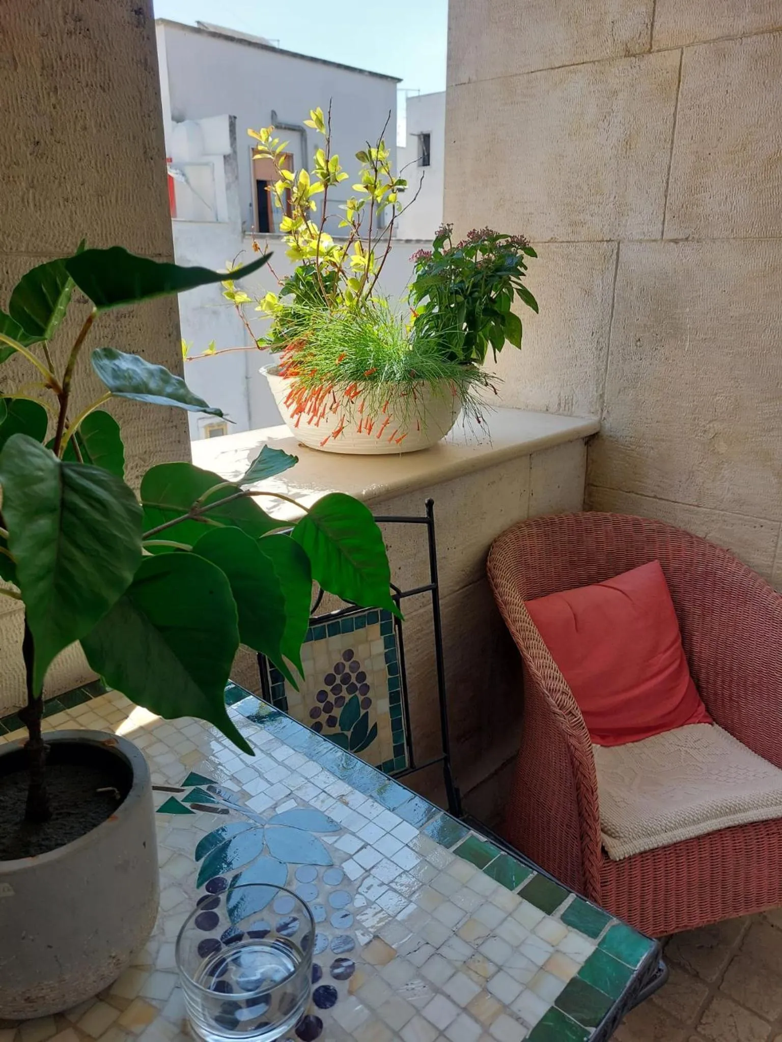 Balcony/Terrace in B&B Il Grifone