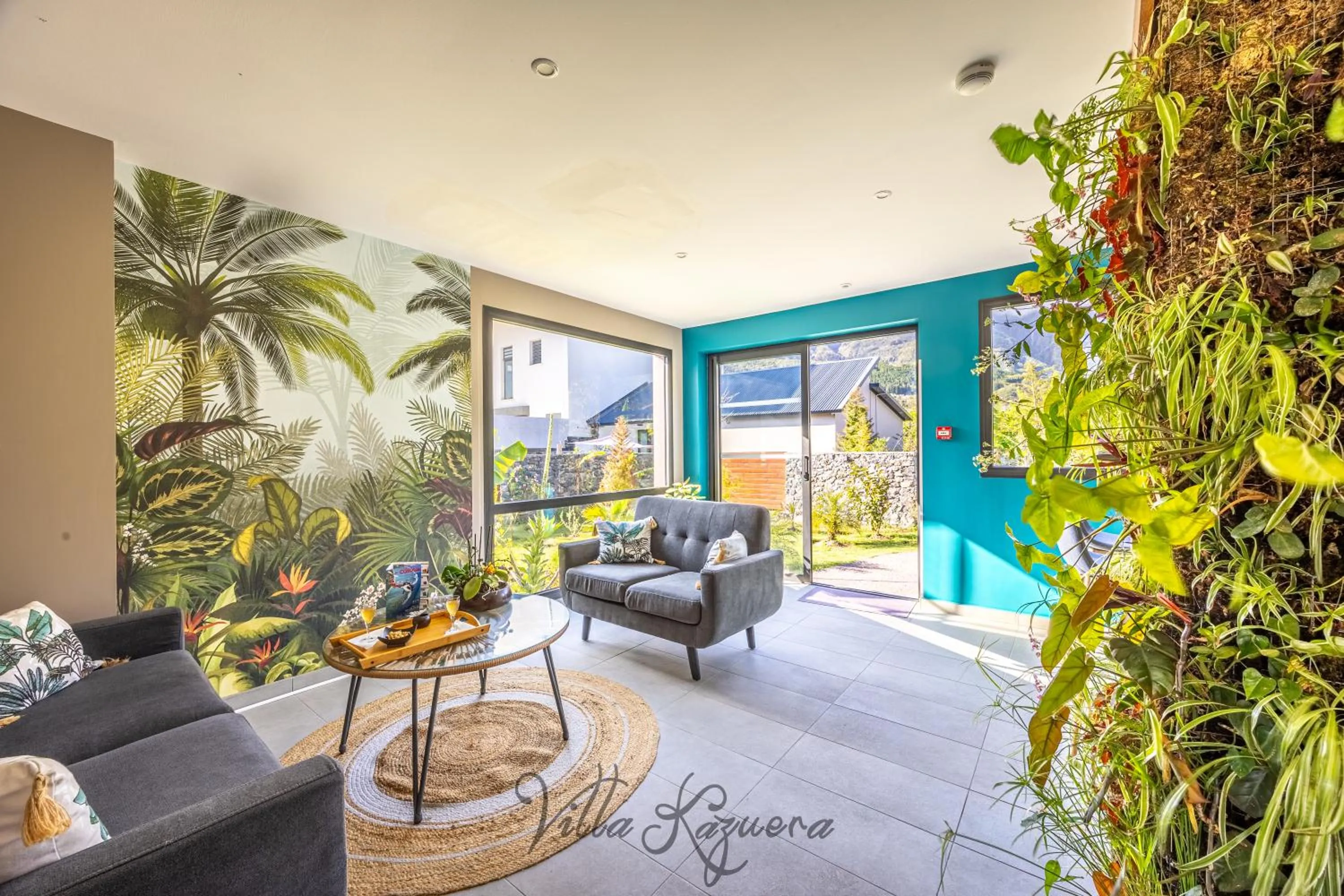 Lobby or reception in La Villa Kazuera