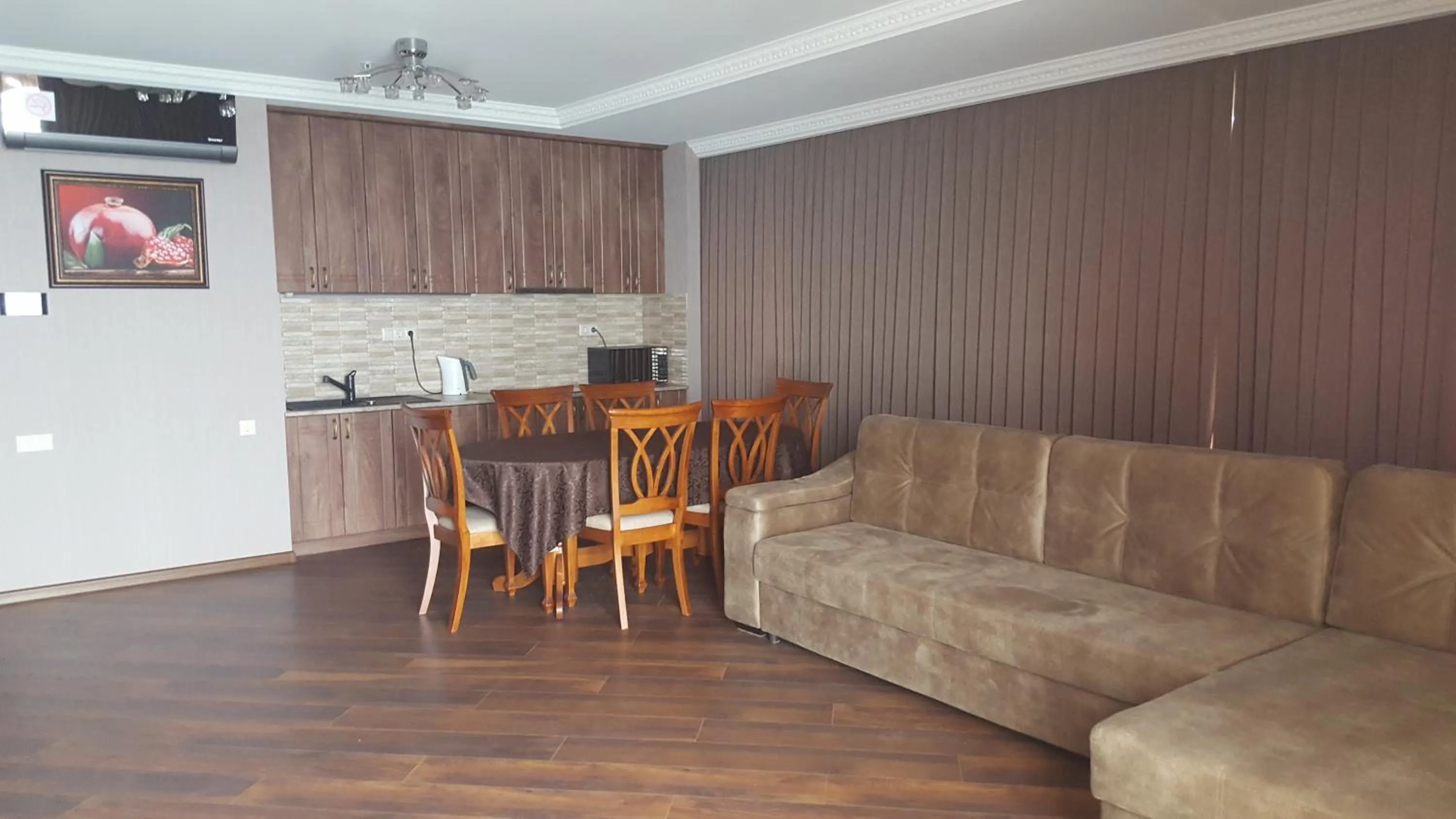 Kitchen or kitchenette in Mimino Apartment Deluxe First Line (C I)