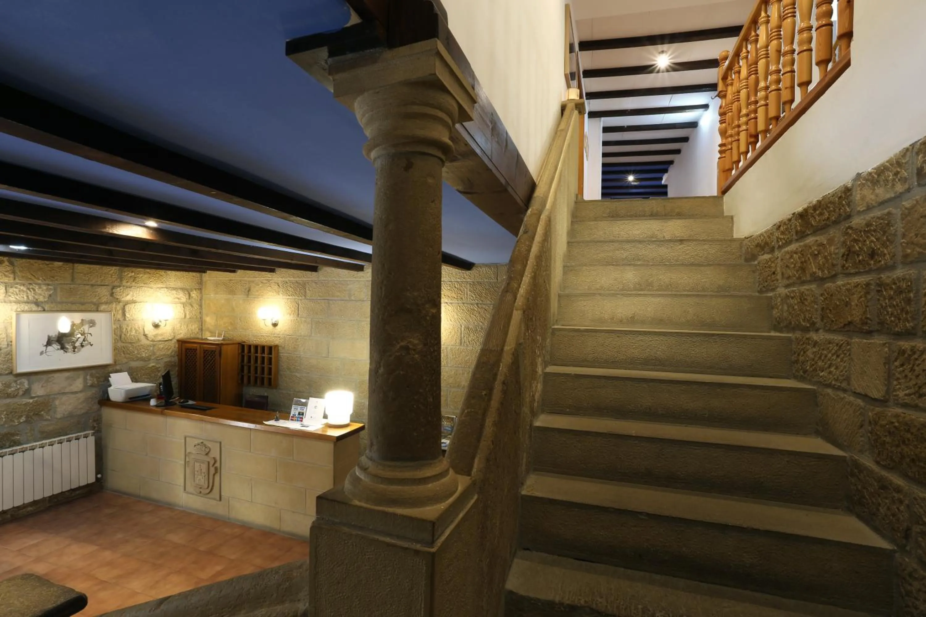 Lobby or reception in Hospedería Sádaba