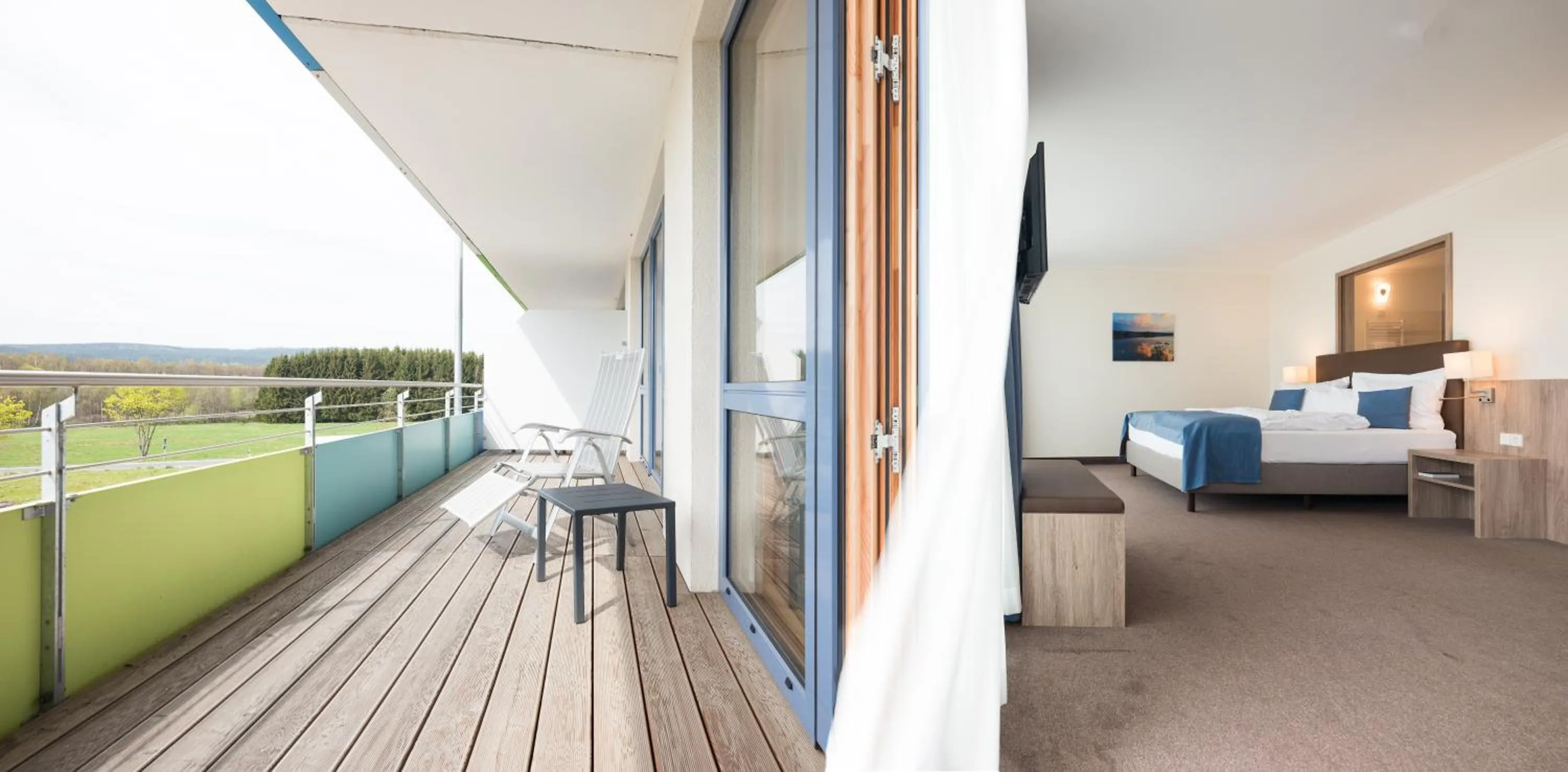 Balcony/Terrace, Bed in Siebenquell® GesundZeitResort