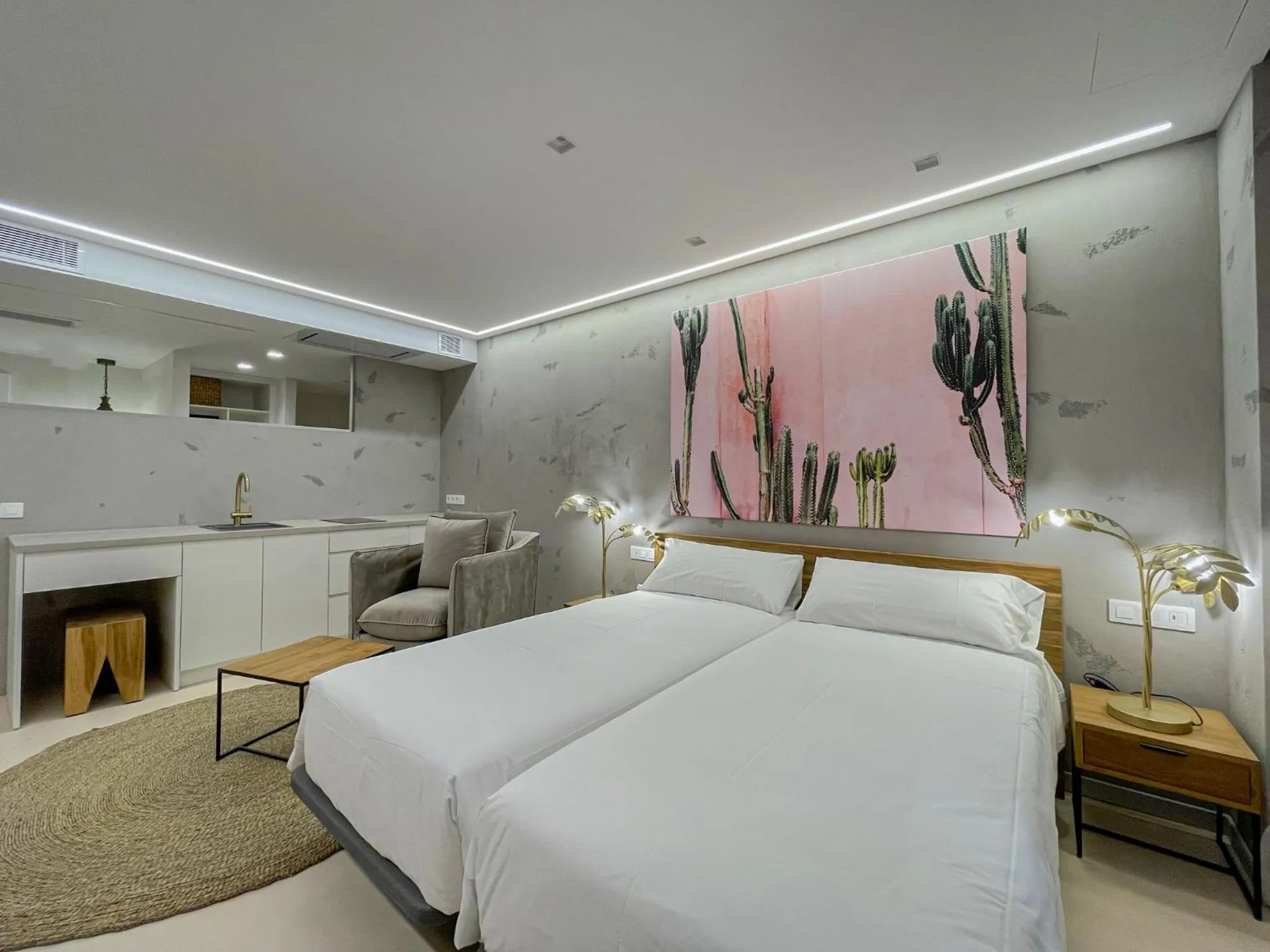 Bed in Gran Marina Suites