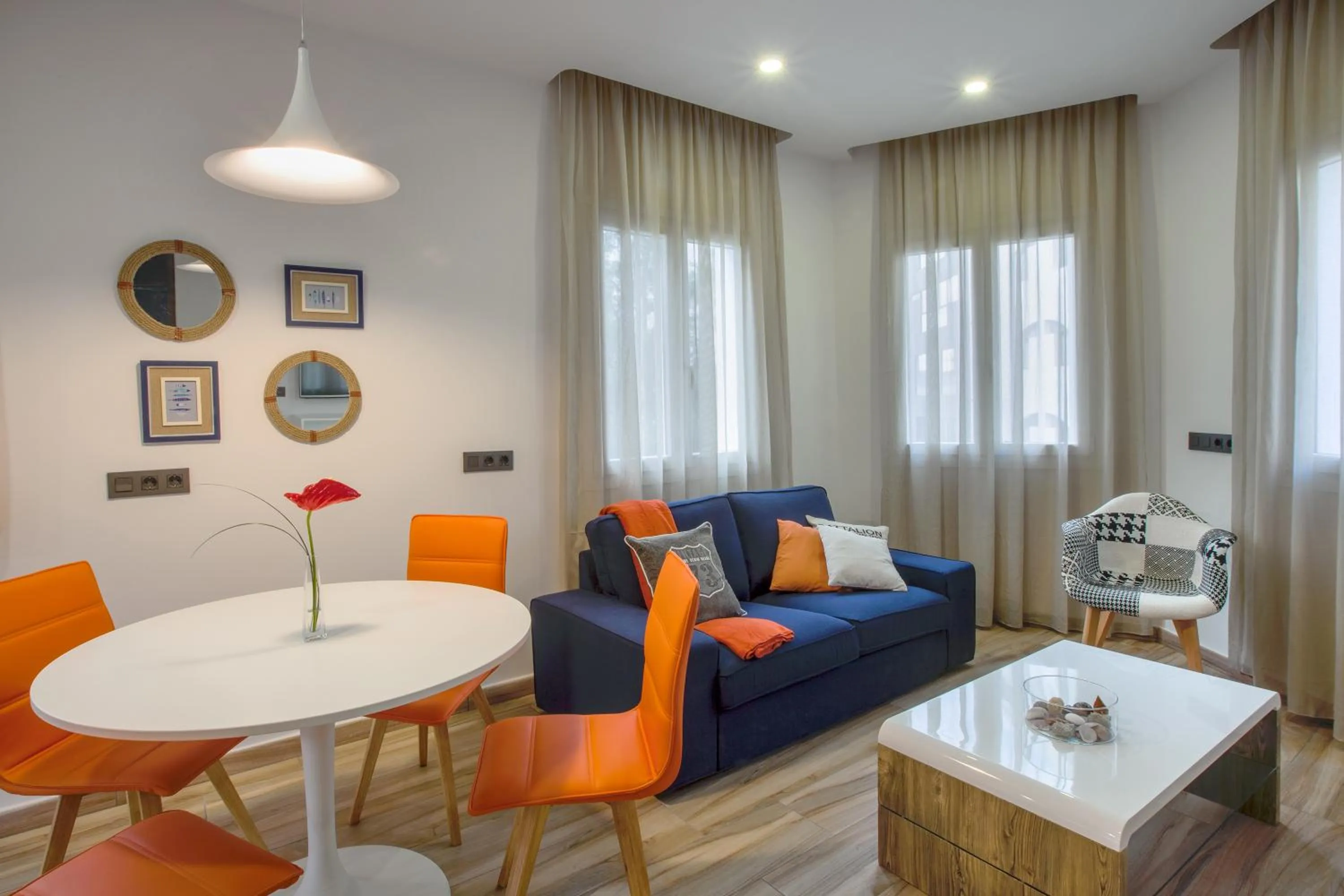 Living room in Gran Marina Suites